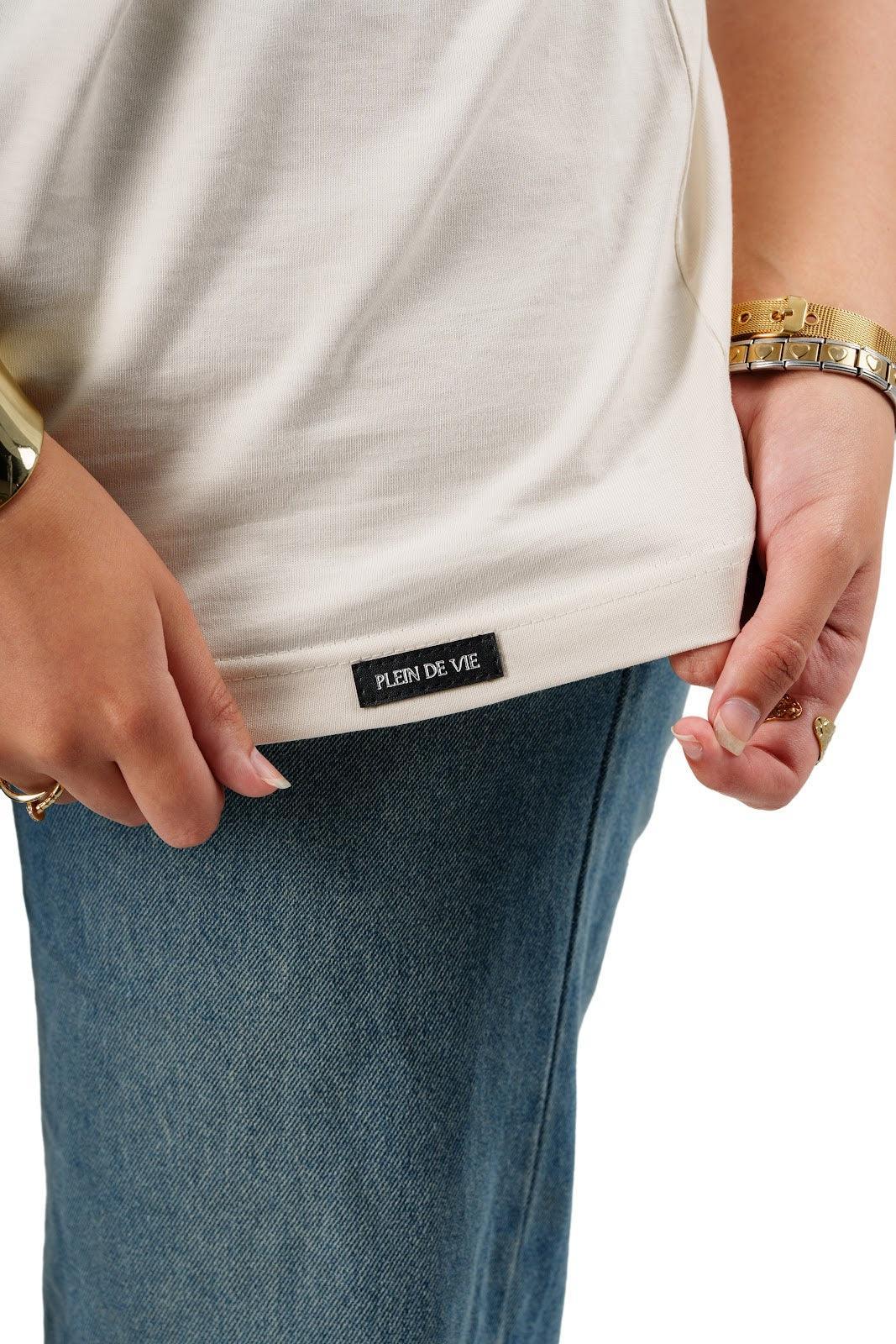 Oversize T-Shirt off white - Plein De Vie - Babazzaro