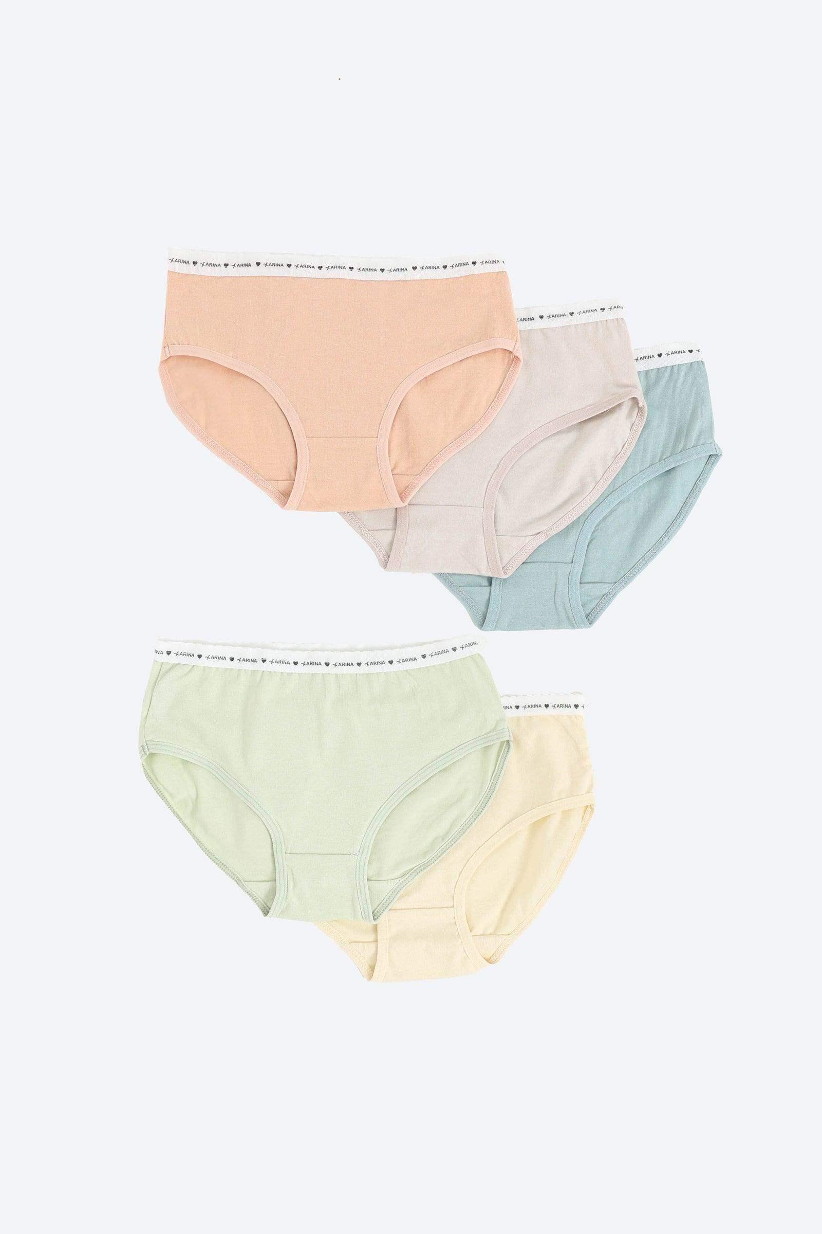 Carina - Pack of 5 Girly Brief Panties 1