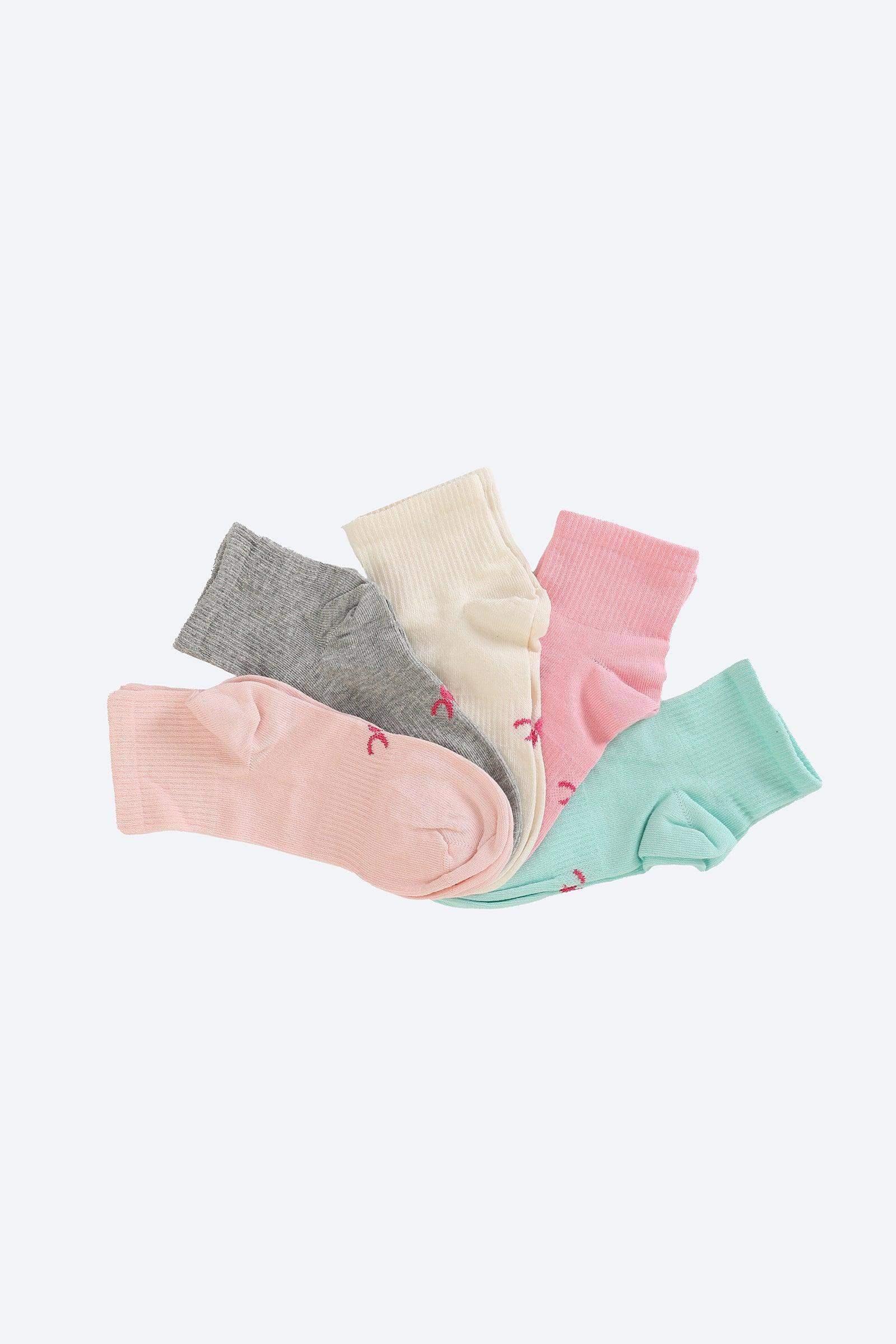 Carina - Pack of 5 Ribbed Socks 1