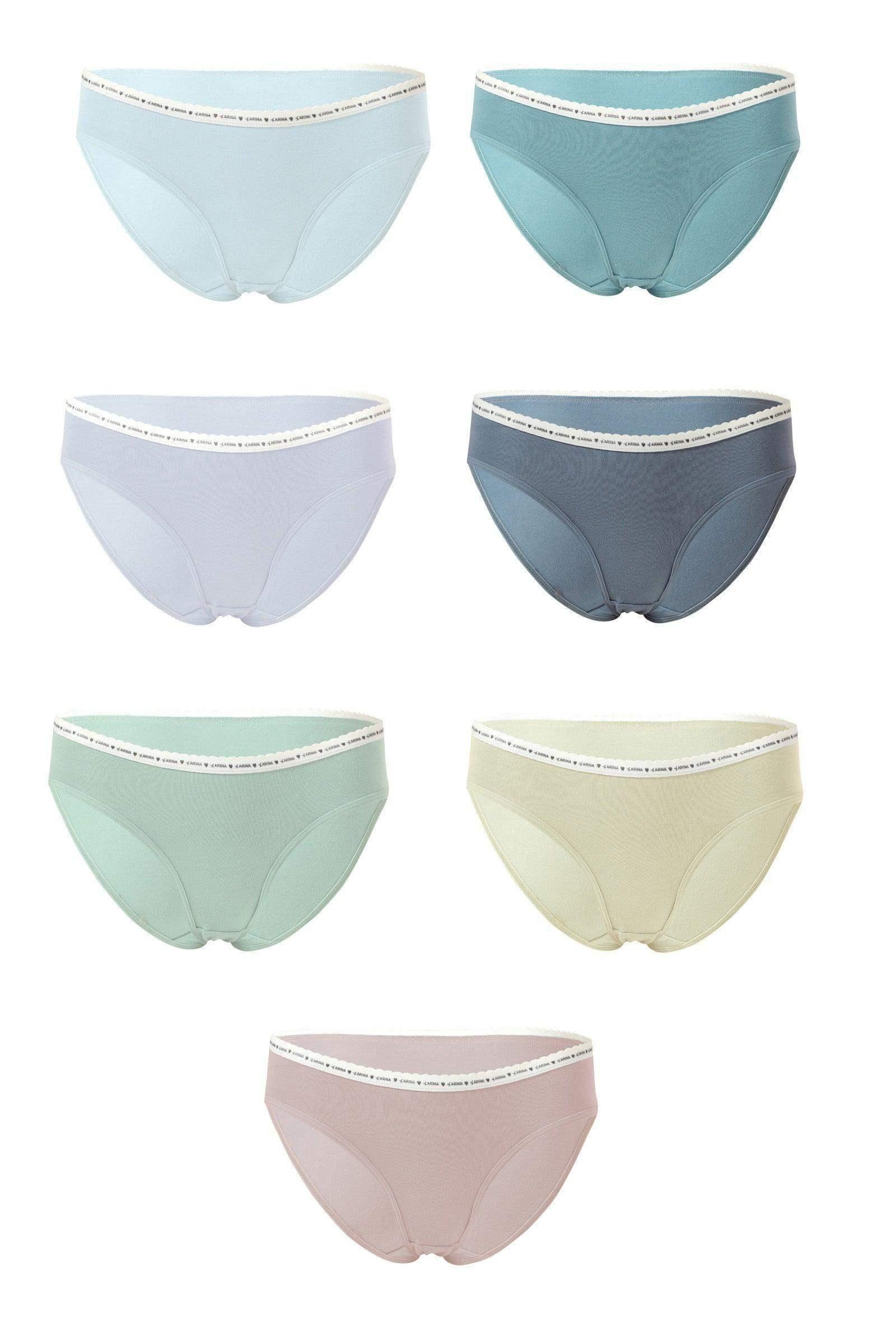 Carina - Pack of 7 Plain Brief Panties 2