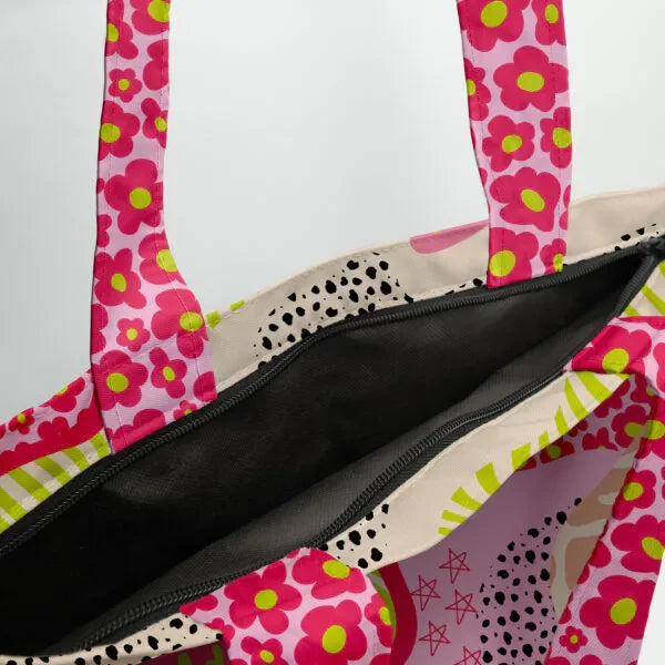 Covery - Poeny Totebag Hand Printed 5