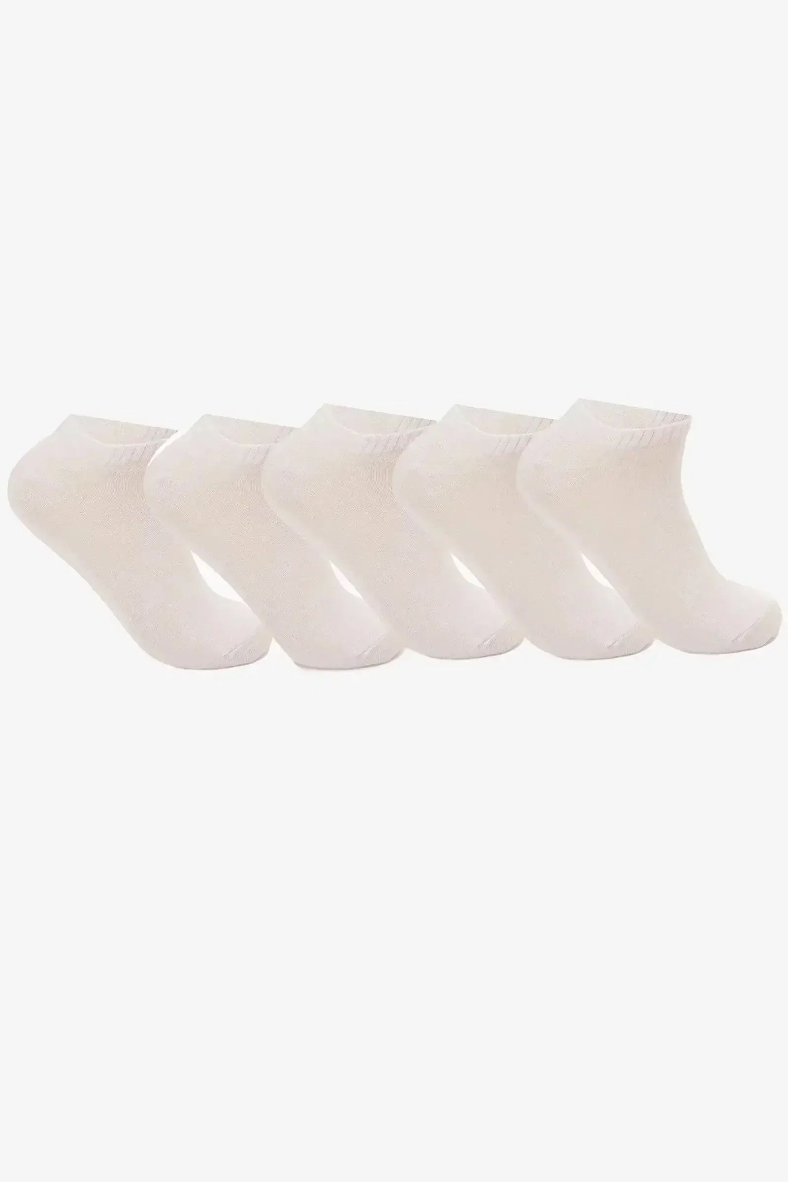 Carina - Plain Ankle Socks - 5 Pairs 3