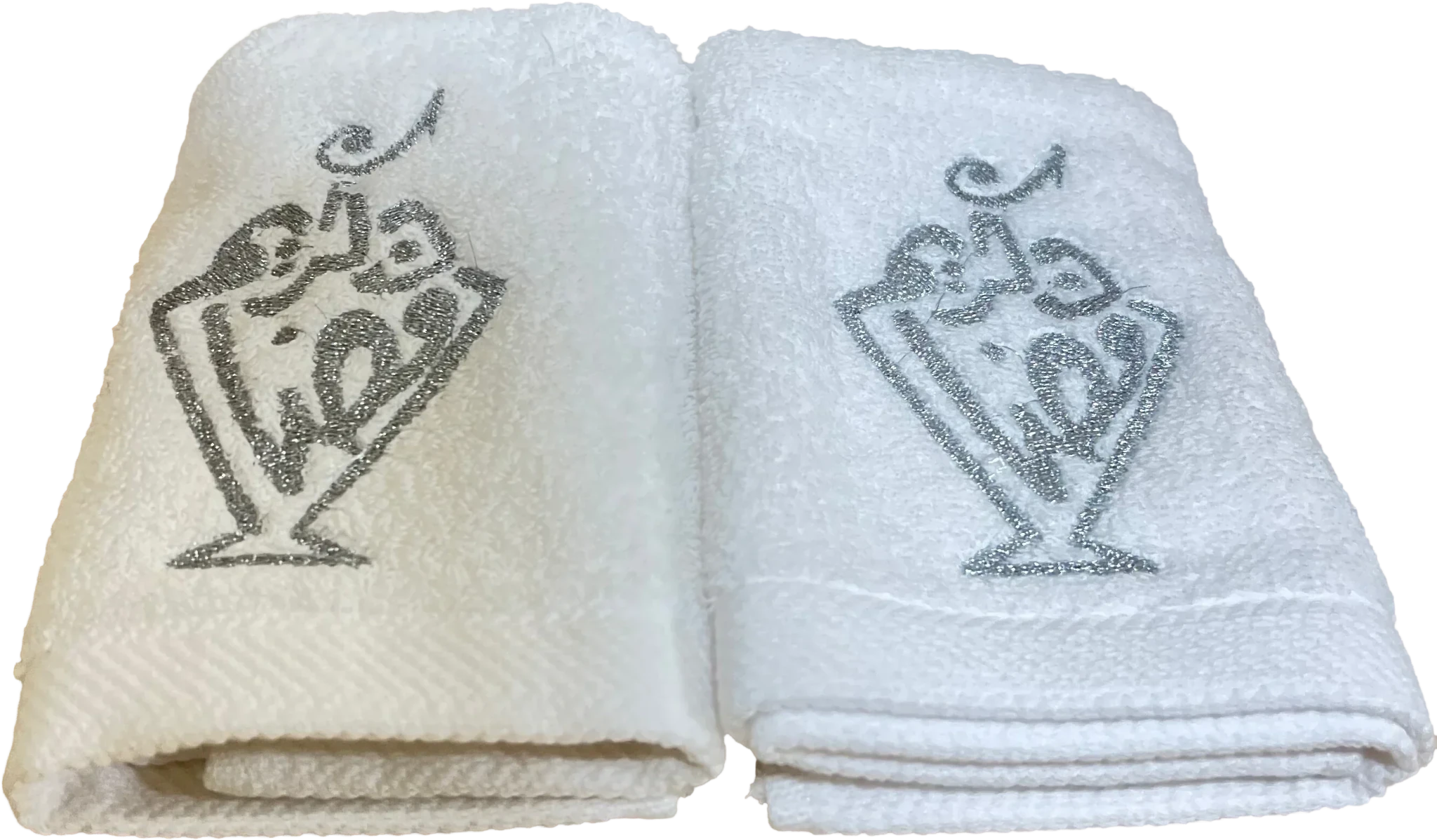 Ramadan Kareem Embroidered Guest Towels – Silver - Urbantique - Babazzaro
