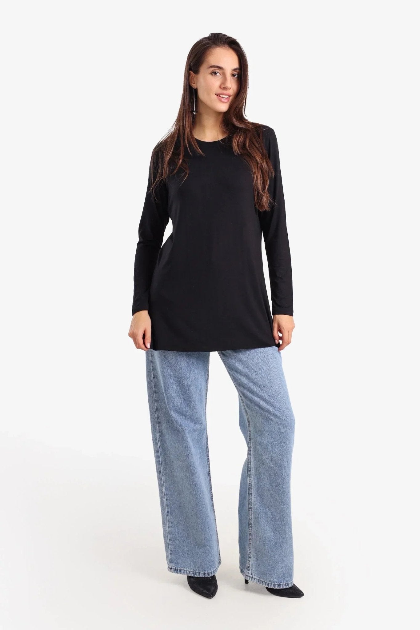 Relaxed Crew Neck T-Shirt - Carina - Babazzaro