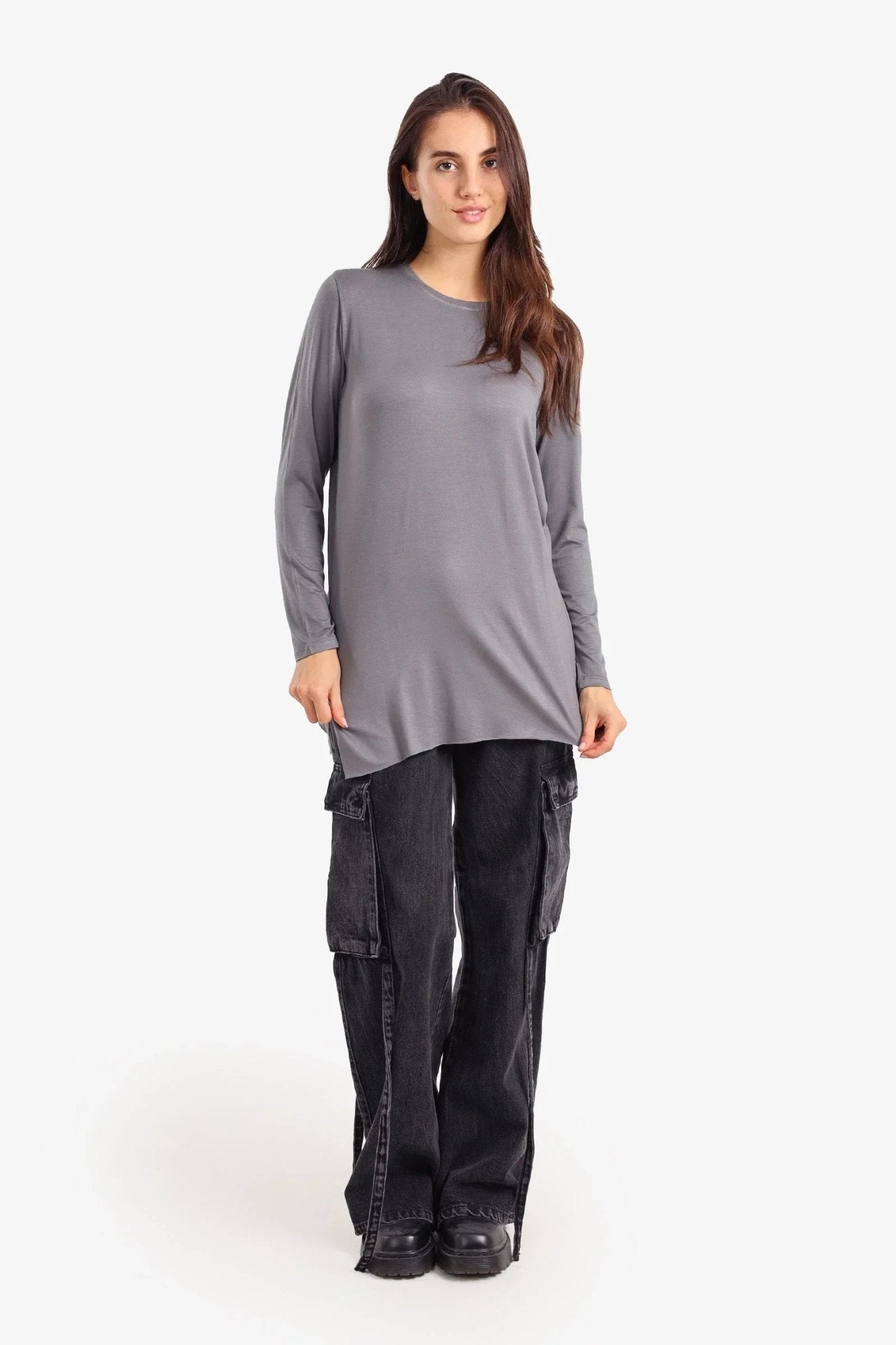Relaxed Crew Neck T-Shirt - Carina - Babazzaro