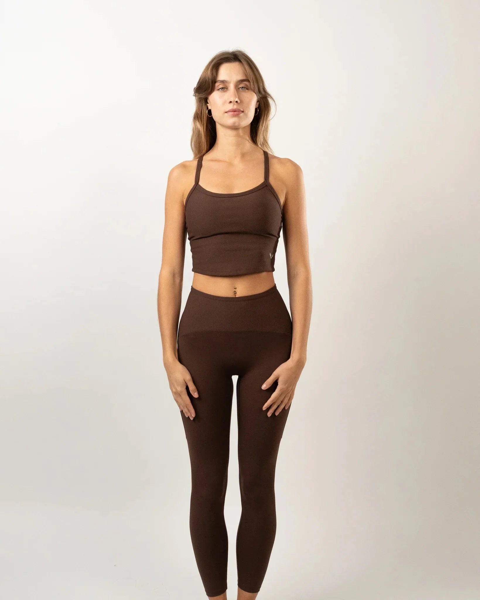 Ribbed Performance Set – Chocolate Brown - Bfeerce - Babazzaro