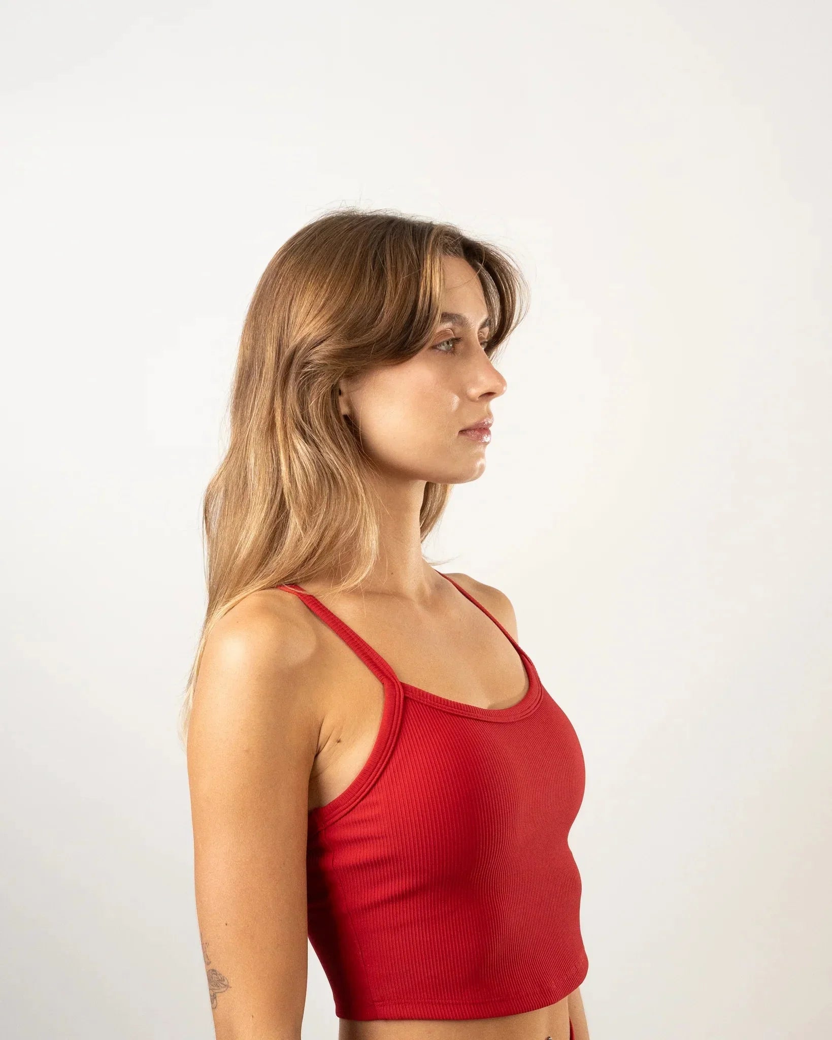 Ribbed Performance Tank - Blood Red - Bfeerce - Babazzaro