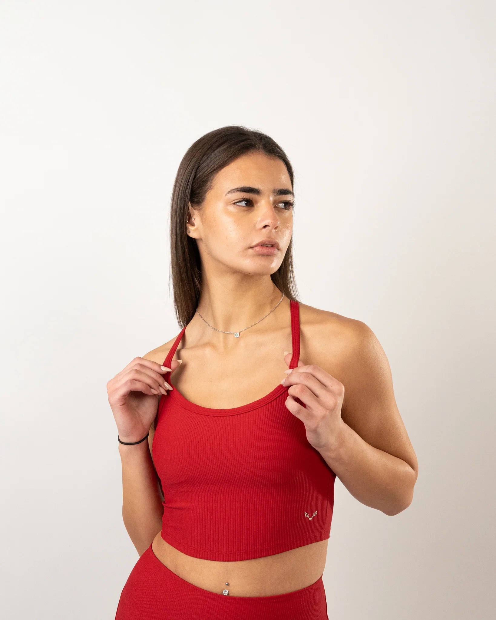 Ribbed Performance Tank - Blood Red - Bfeerce - Babazzaro