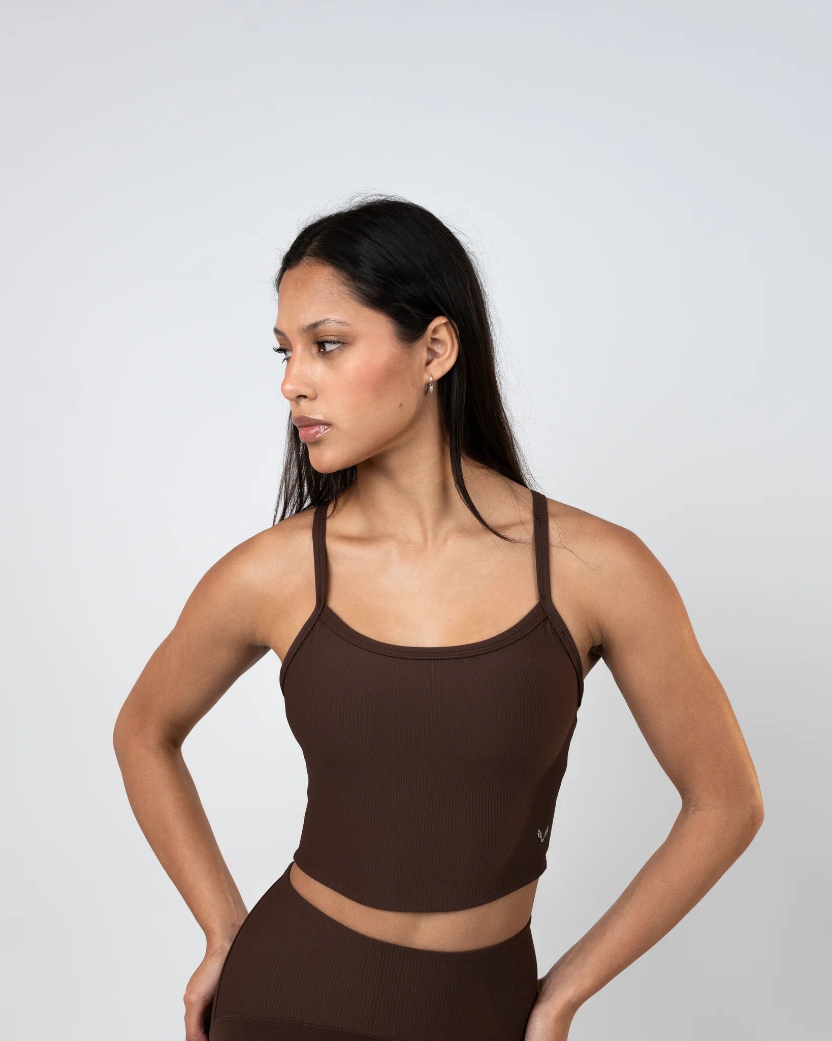 Ribbed Performance Tank – Chocolate Brown - Bfeerce - Babazzaro