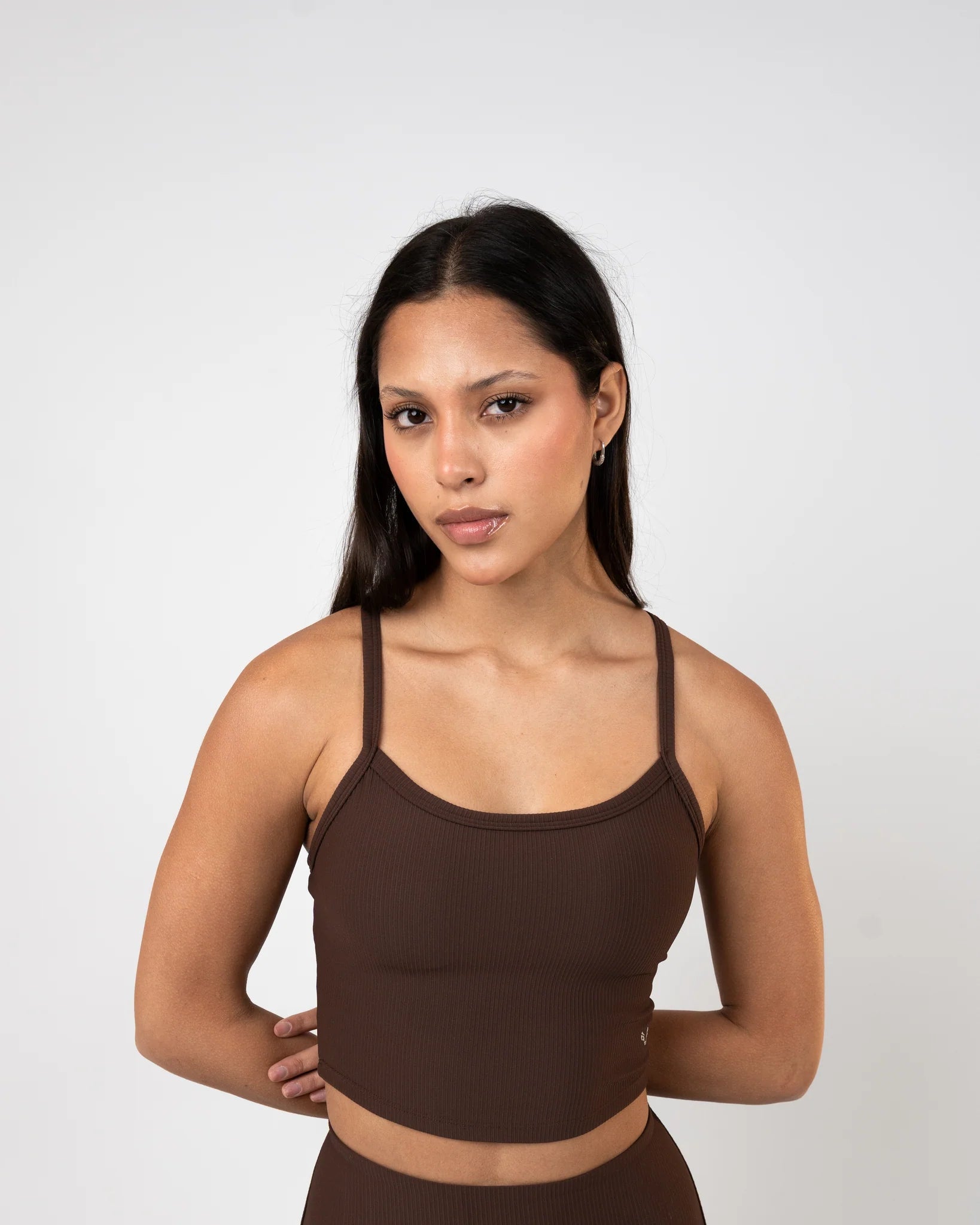 Ribbed Performance Tank – Chocolate Brown - Bfeerce - Babazzaro