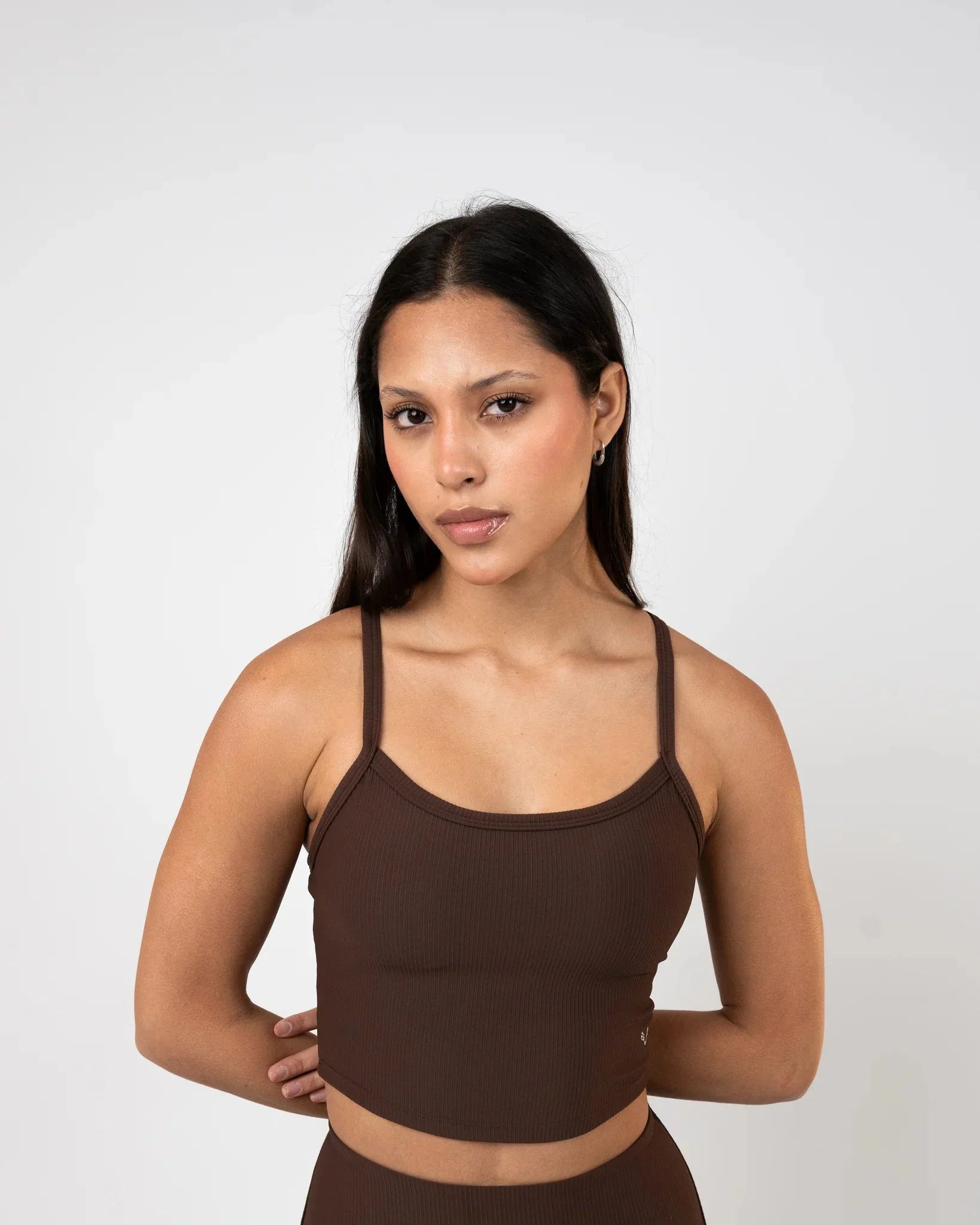 Ribbed Performance Tank – Chocolate Brown - Bfeerce - Babazzaro