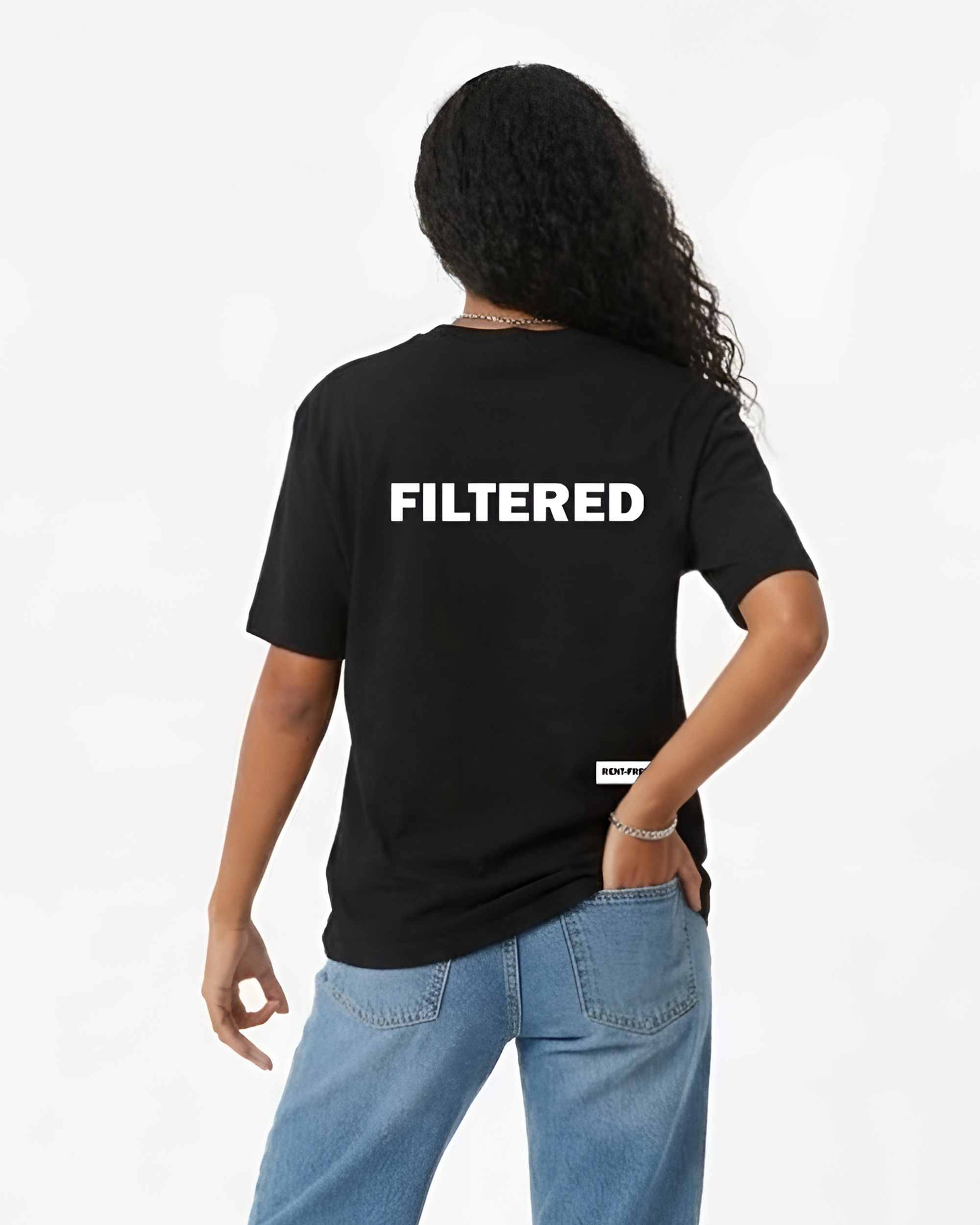 Filtered Women Oversized SS T-Shirt - Black - NAS Trends 2