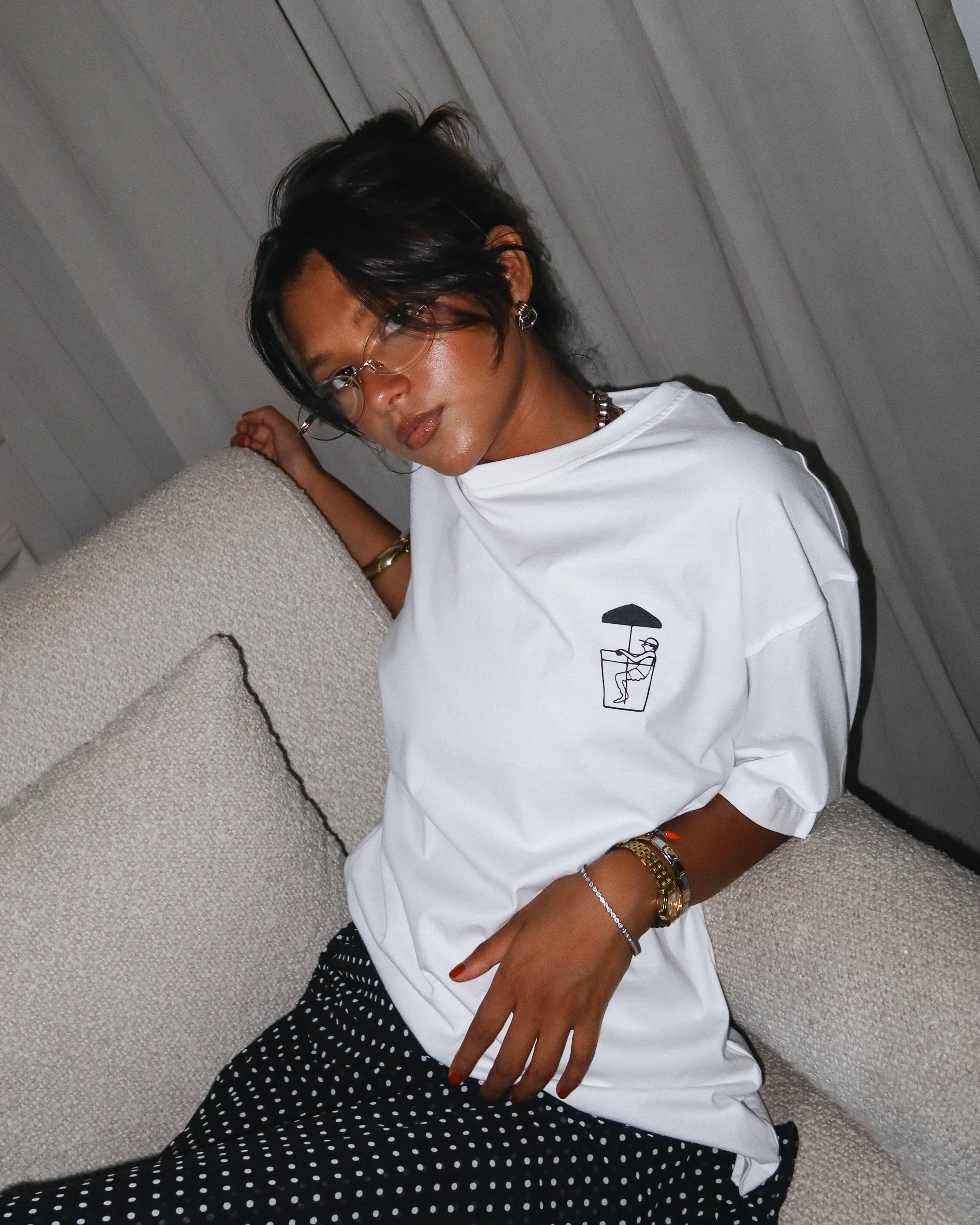 Not Healed Women Oversized SS T-Shirt - Off White - NAS Trends 1