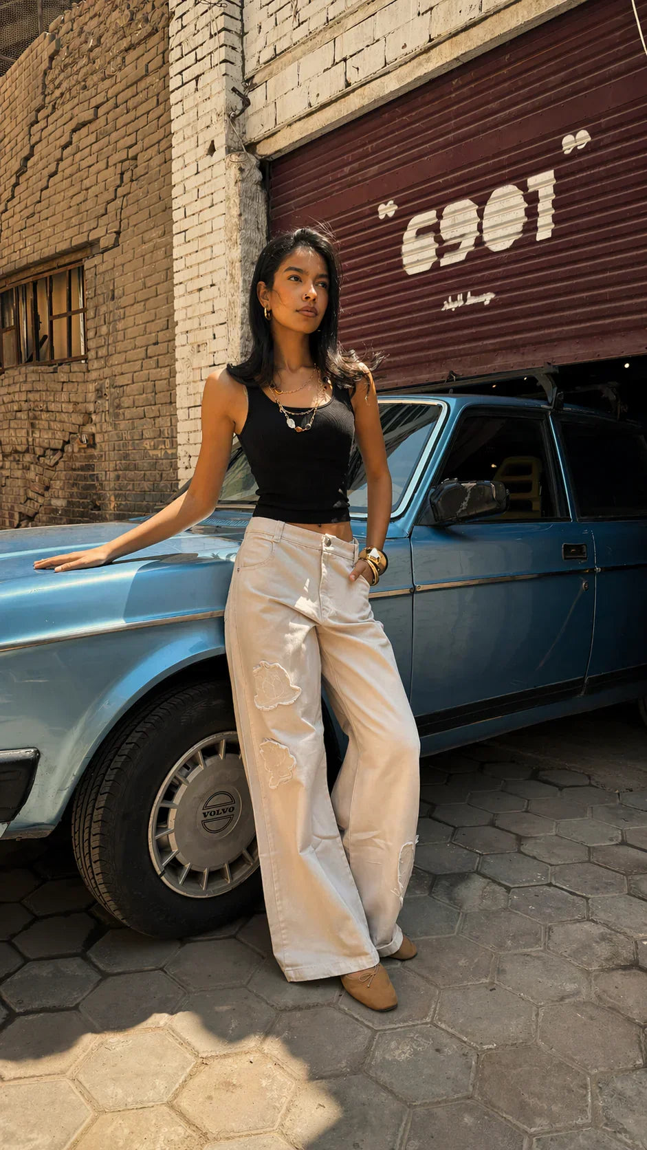 Blooming Strength Beige Pants - Callista 7