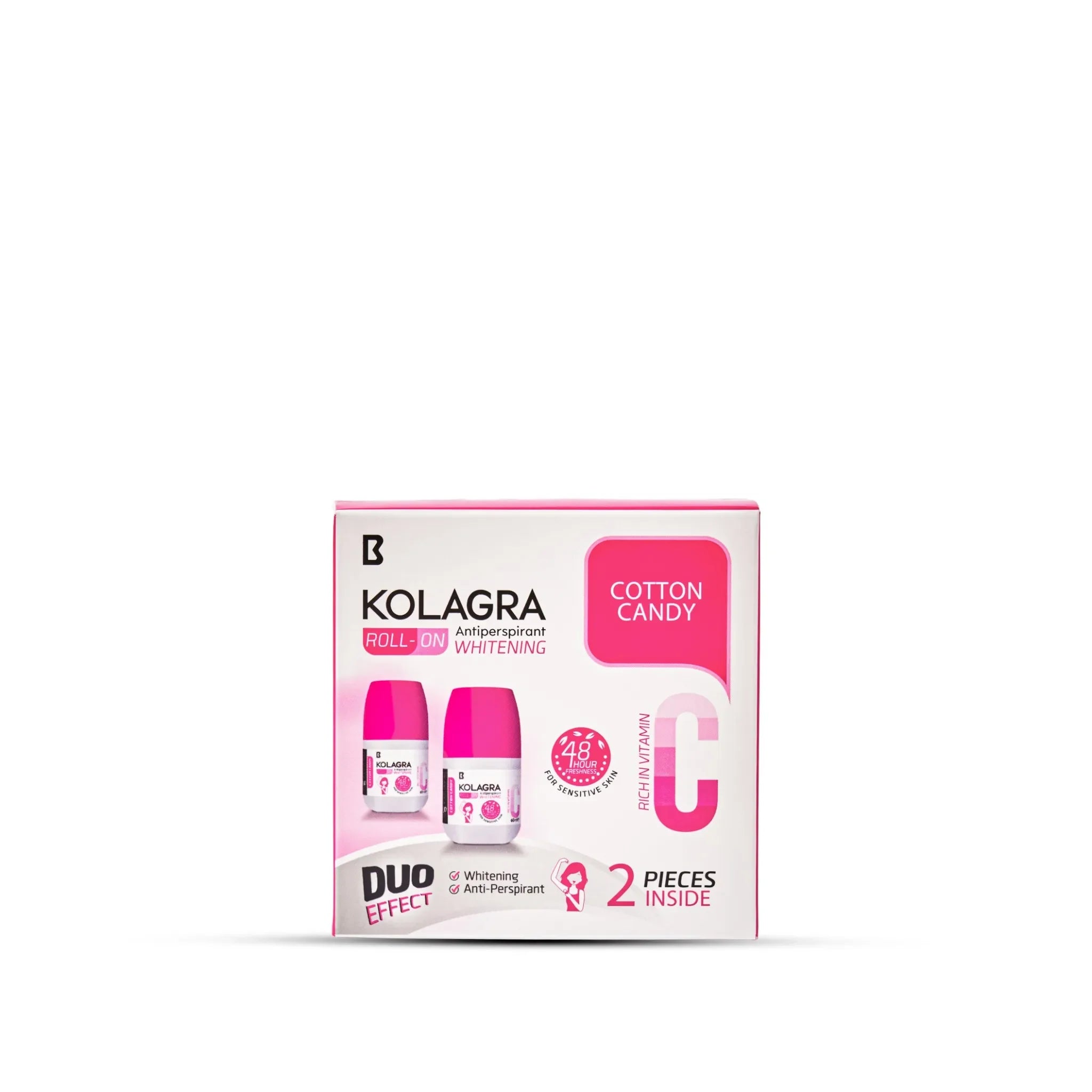 Biostream - Kolagra Multicolorwhitening Roll on 2*1 promo pack 1+1 Cotton Candy 1