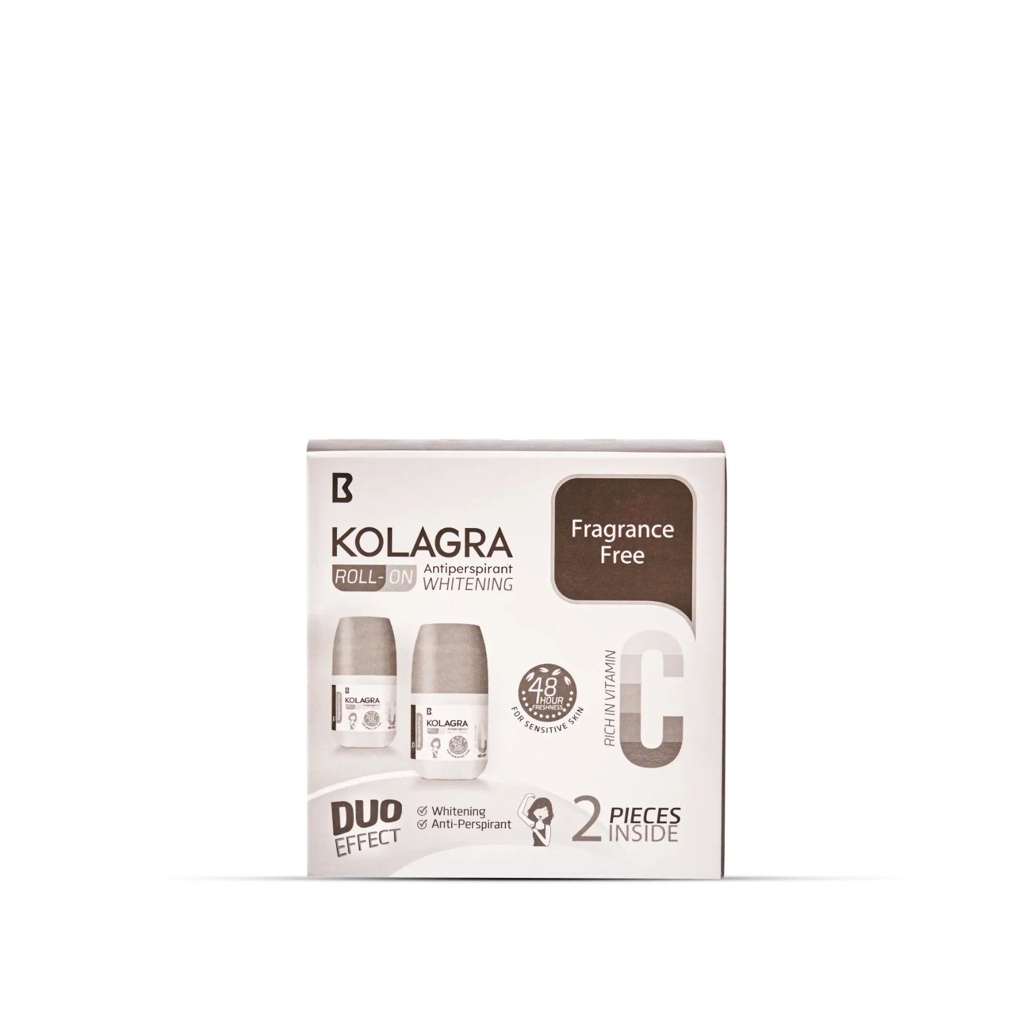 Biostream - Kolagra Multicolorwhitening Roll on 2*1 promo pack 1+1 Fragrance Free 1