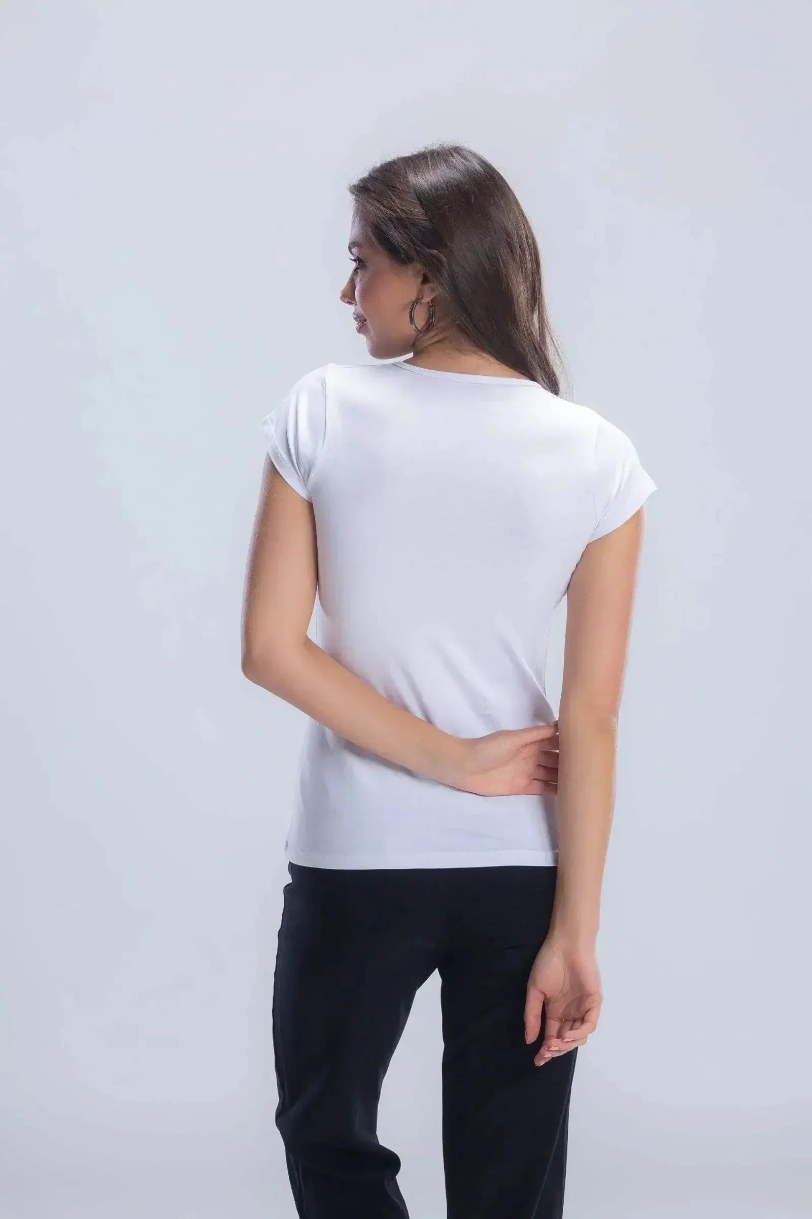 Carina - Round Neck Solid Top 7