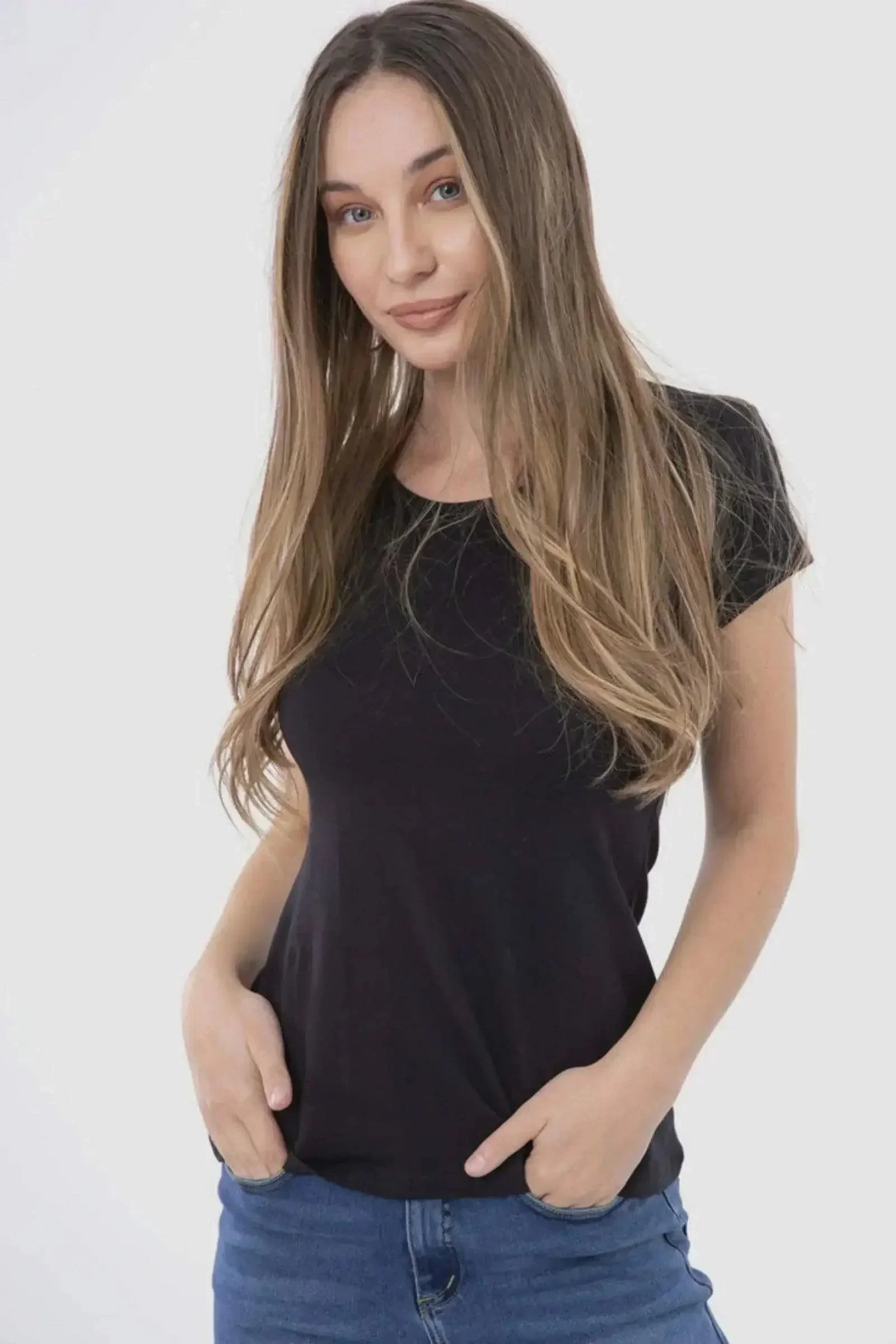 Carina - Round Neck Solid Top 8