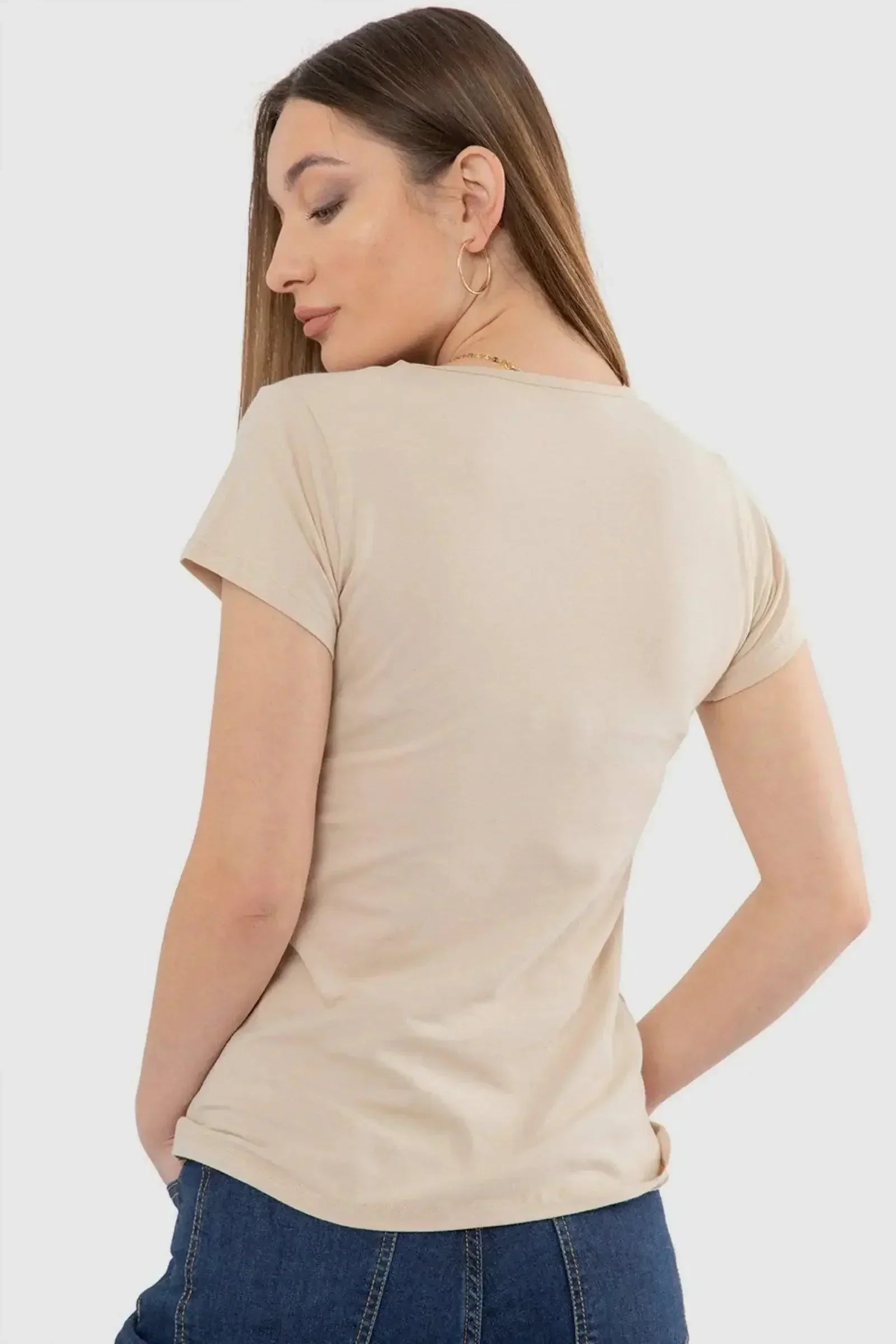 Carina - Round Neck Solid Top 12