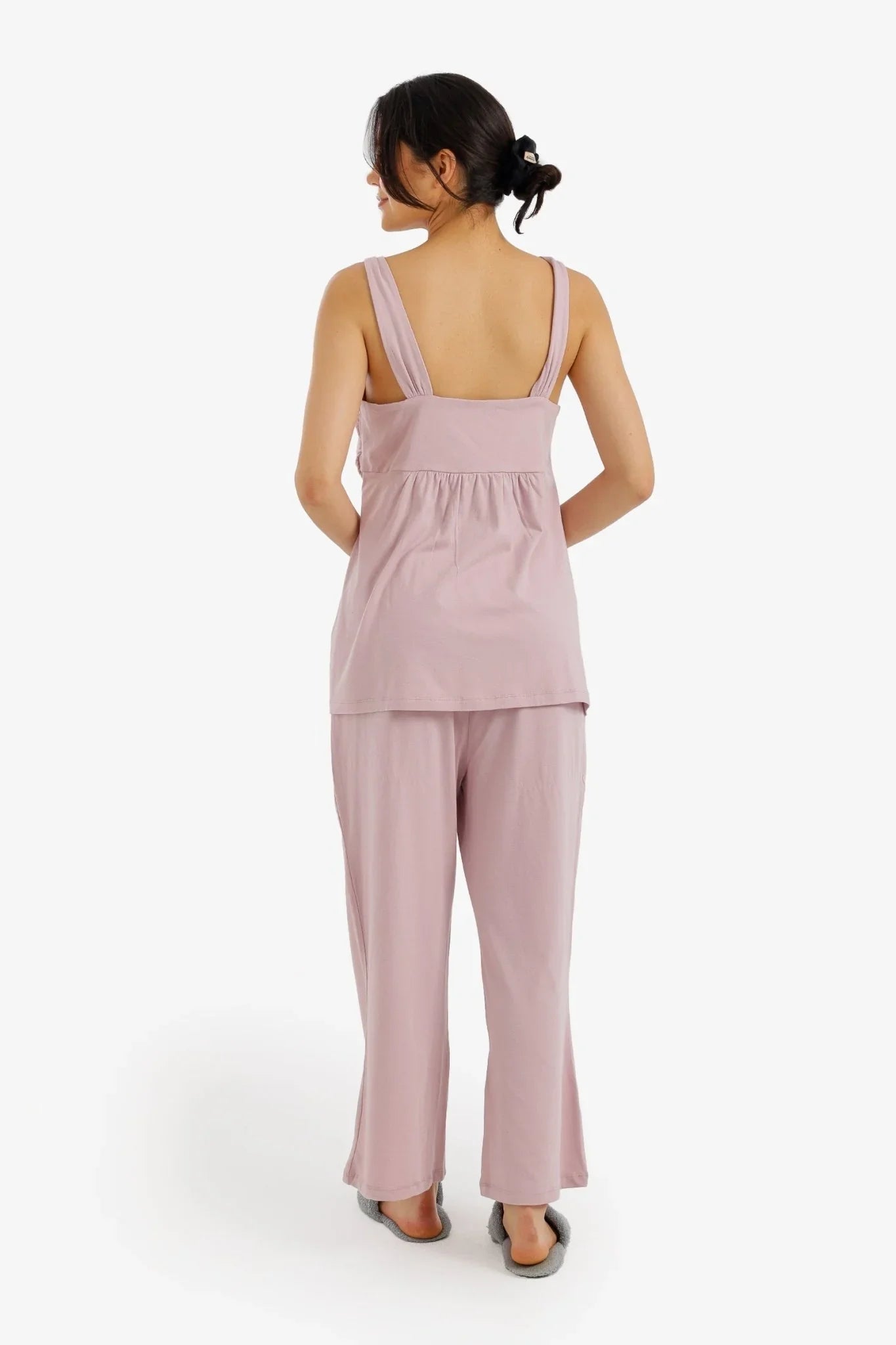 Ruched Detail Pajama Set - Carina - Babazzaro
