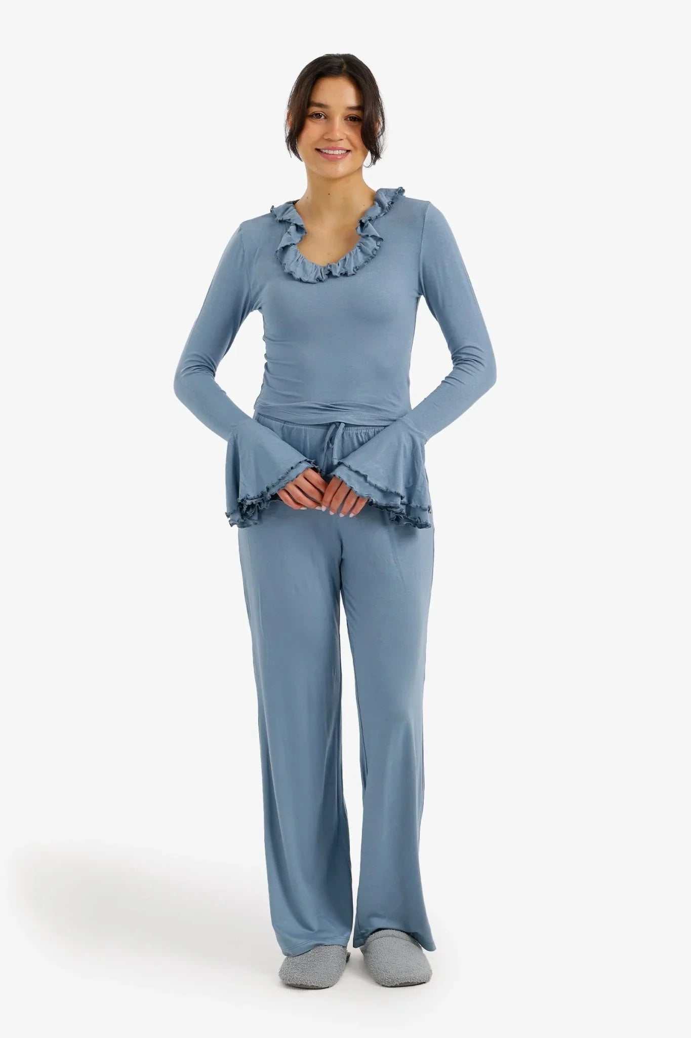 Ruffle - Trim Pyjama Set - Carina - Babazzaro