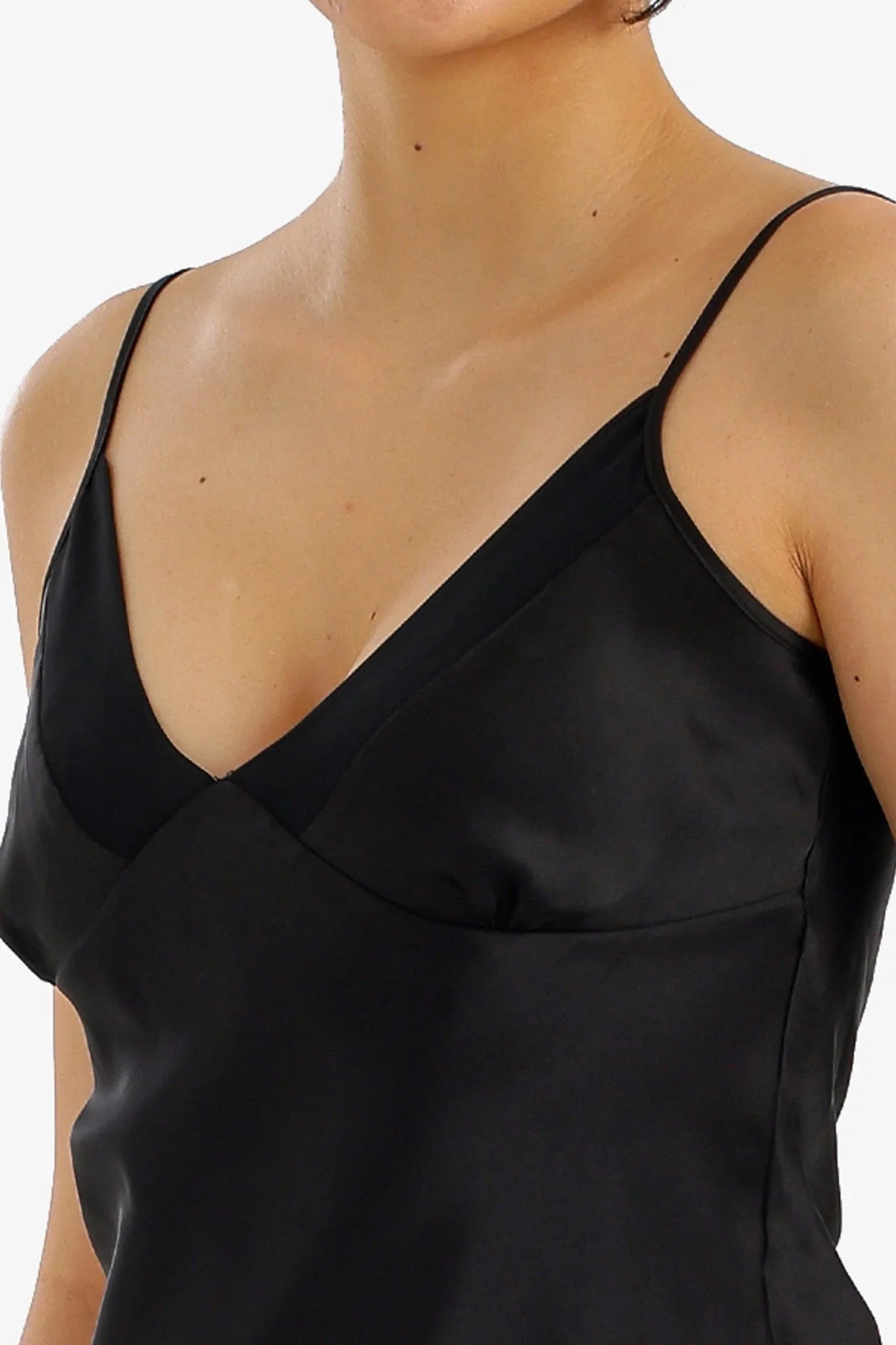 Ruffled Satin Pyjama Set - Carina - Babazzaro