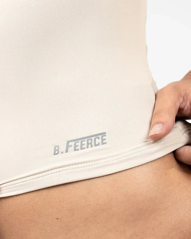 Sculpt Tank – Built - In Bra Cream - Bfeerce - Babazzaro