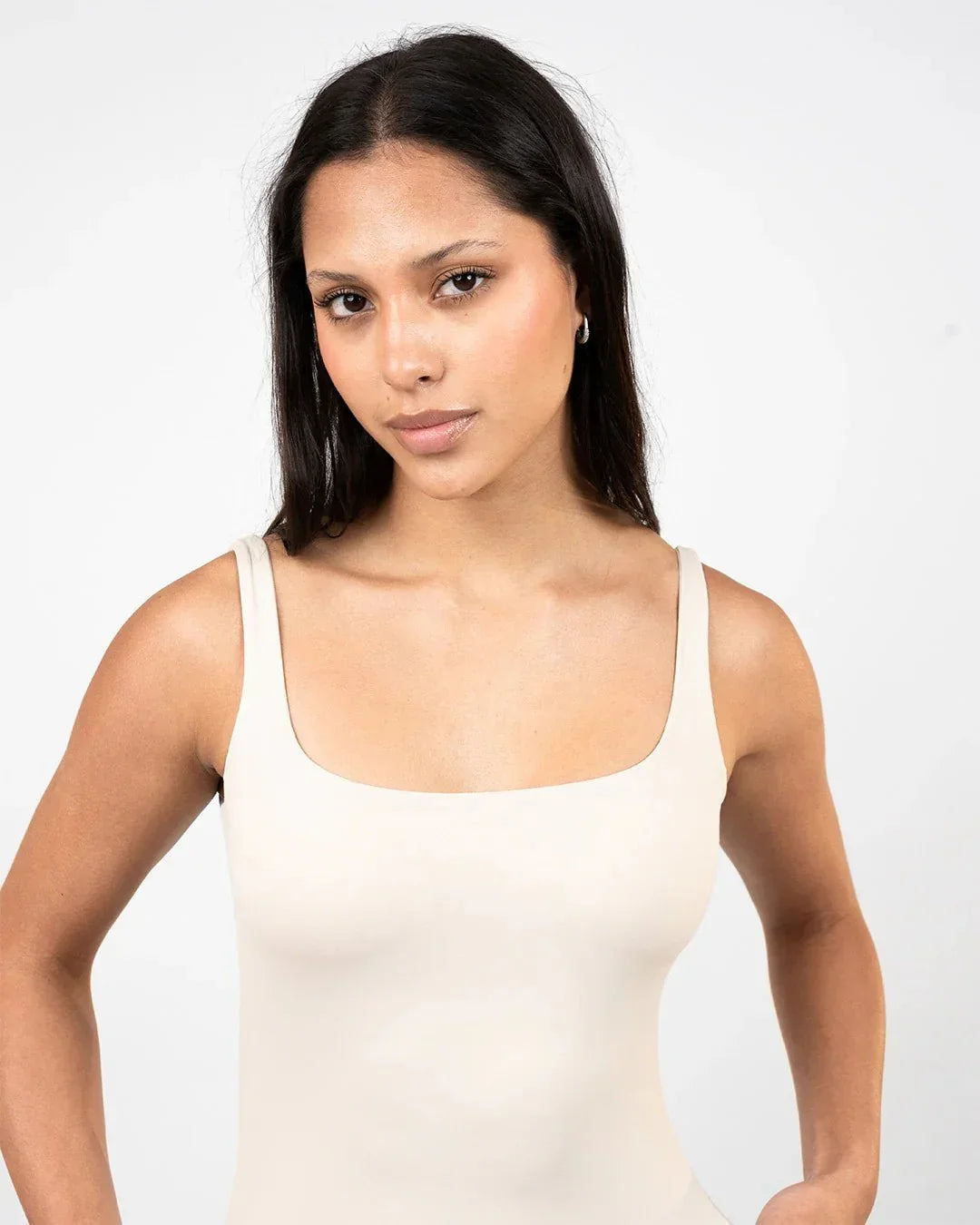 Sculpt Tank – Built - In Bra Cream - Bfeerce - Babazzaro