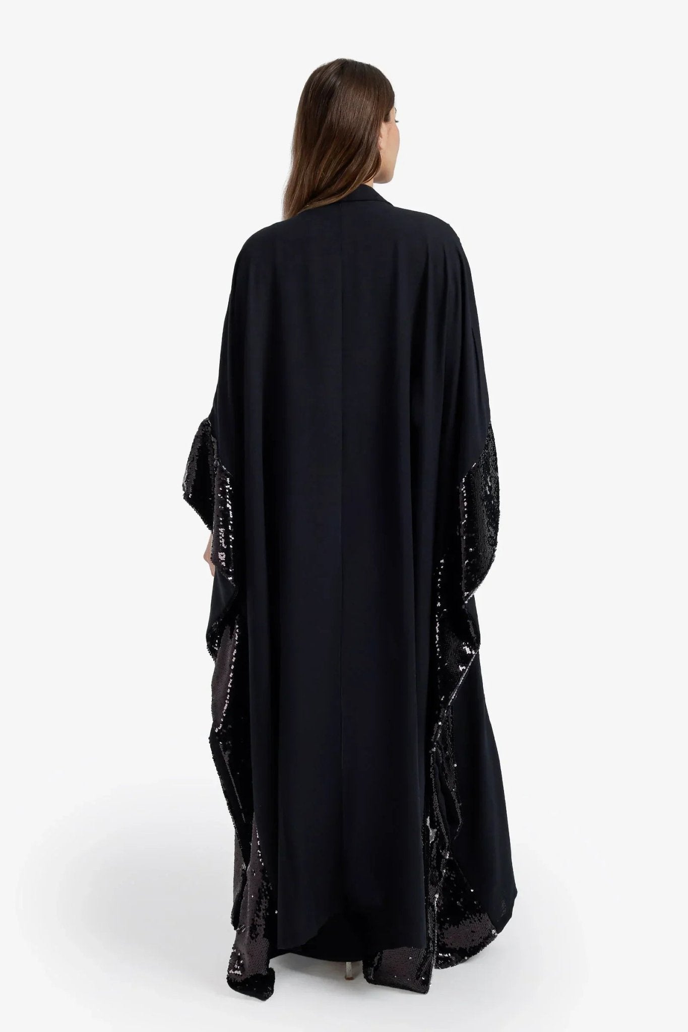 Sequin Detailed Maxi Kimono - Carina - Babazzaro