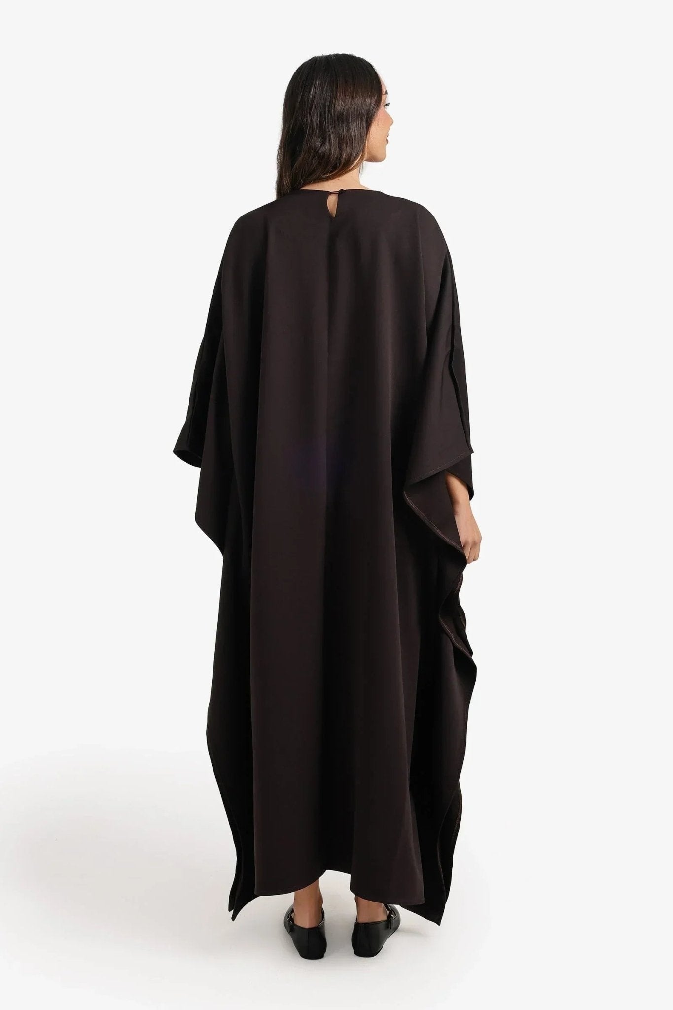 Shimmering Neckline Abaya - Carina - Babazzaro