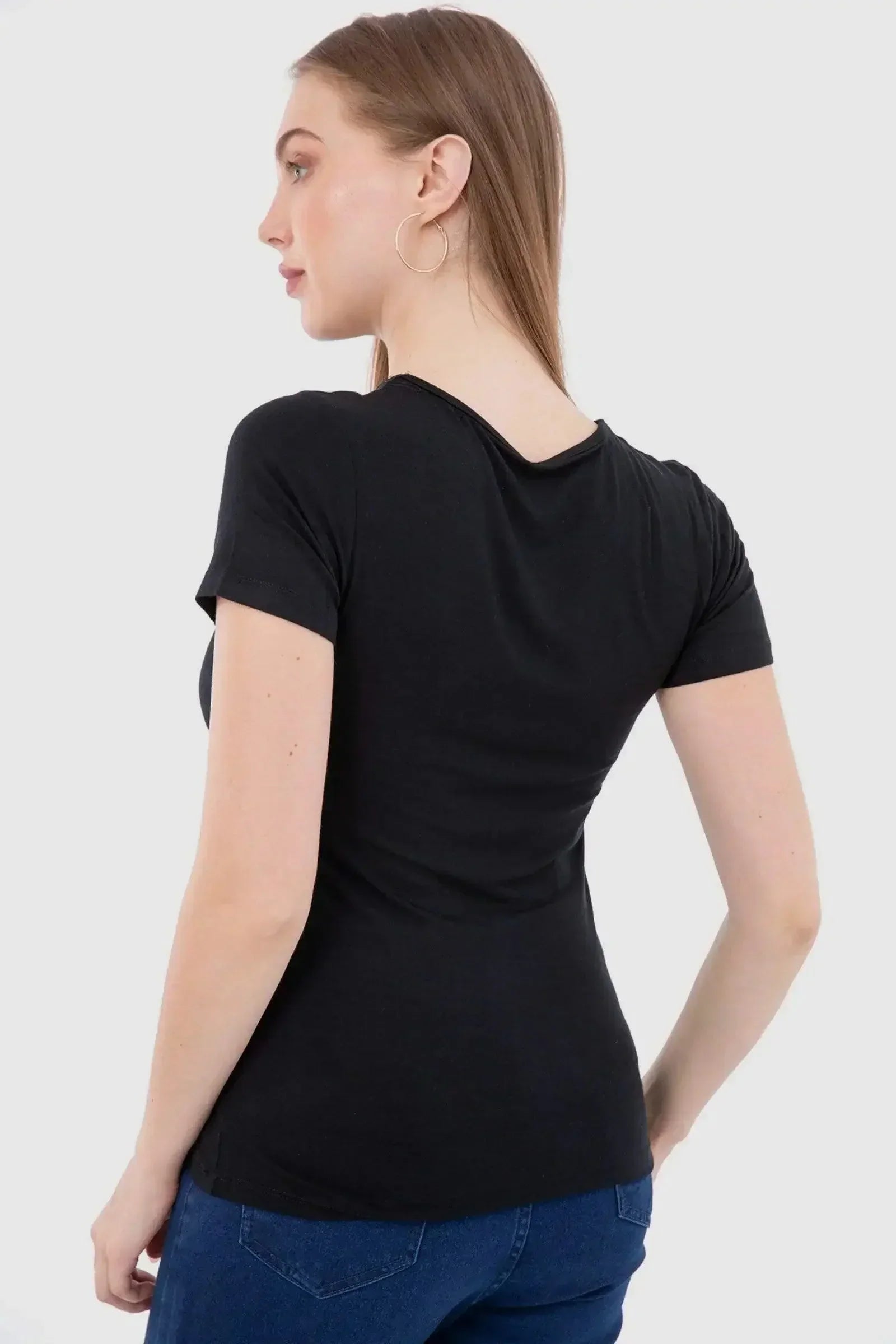 Carina - Short Sleeves Viscose Top 2