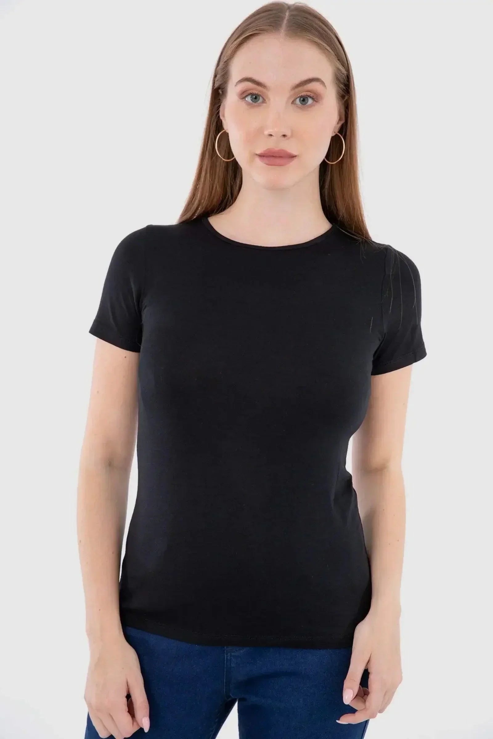 Carina - Short Sleeves Viscose Top 1