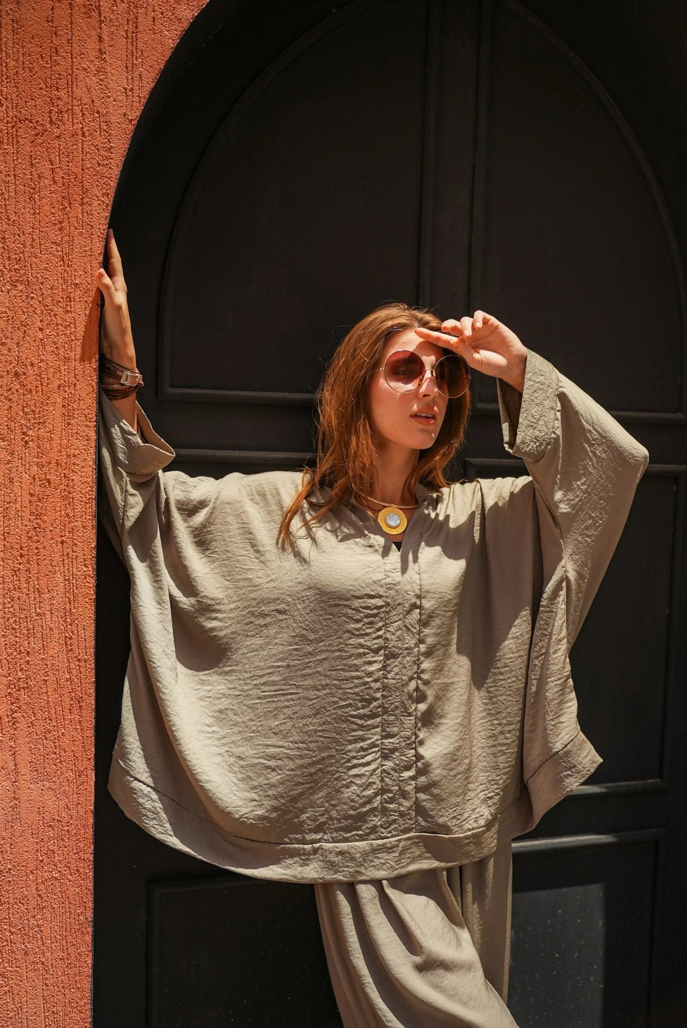 silk cafe set - Dress Code - Babazzaro
