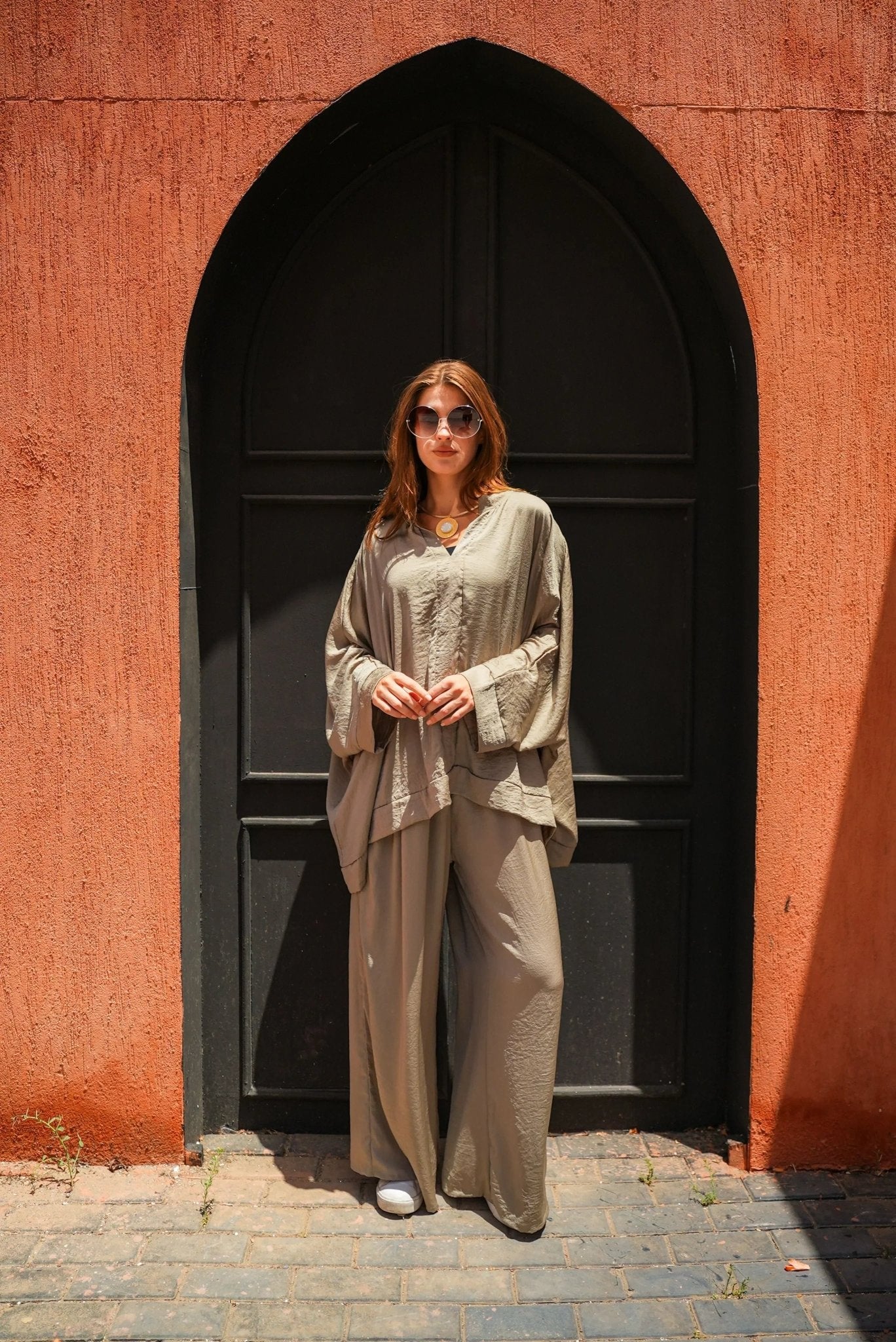 silk cafe set - Dress Code - Babazzaro
