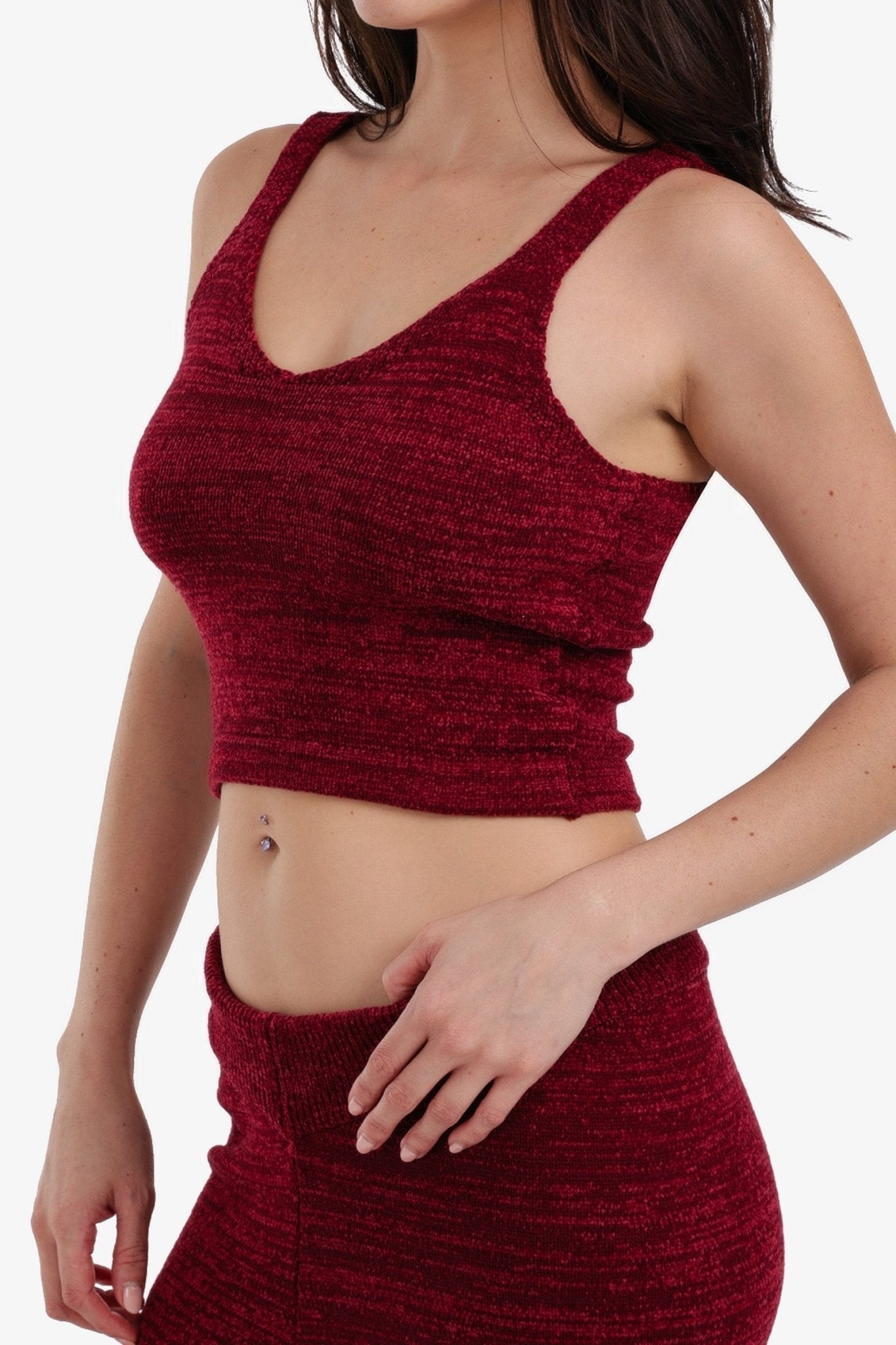 Sleeveless Cropped Pyjama Top - Carina - Babazzaro