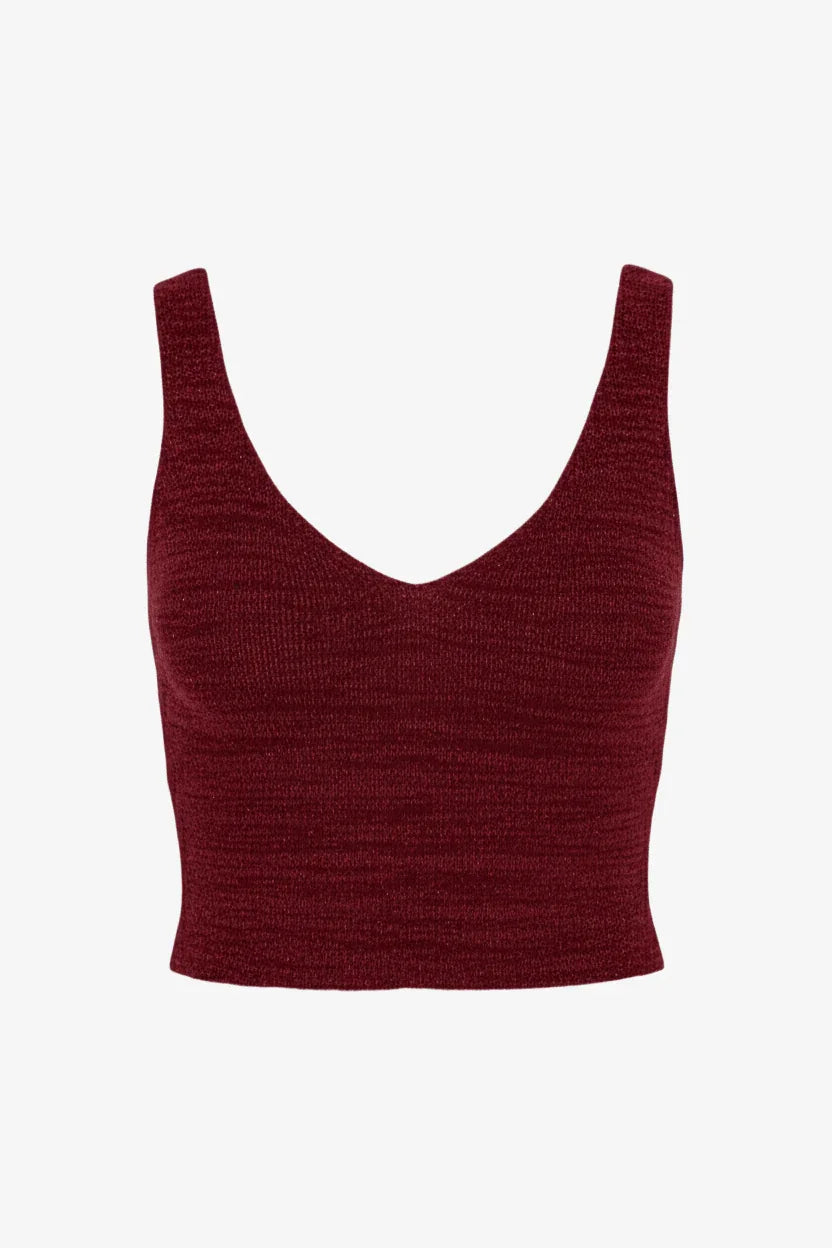 Sleeveless Cropped Pyjama Top - Carina - Babazzaro