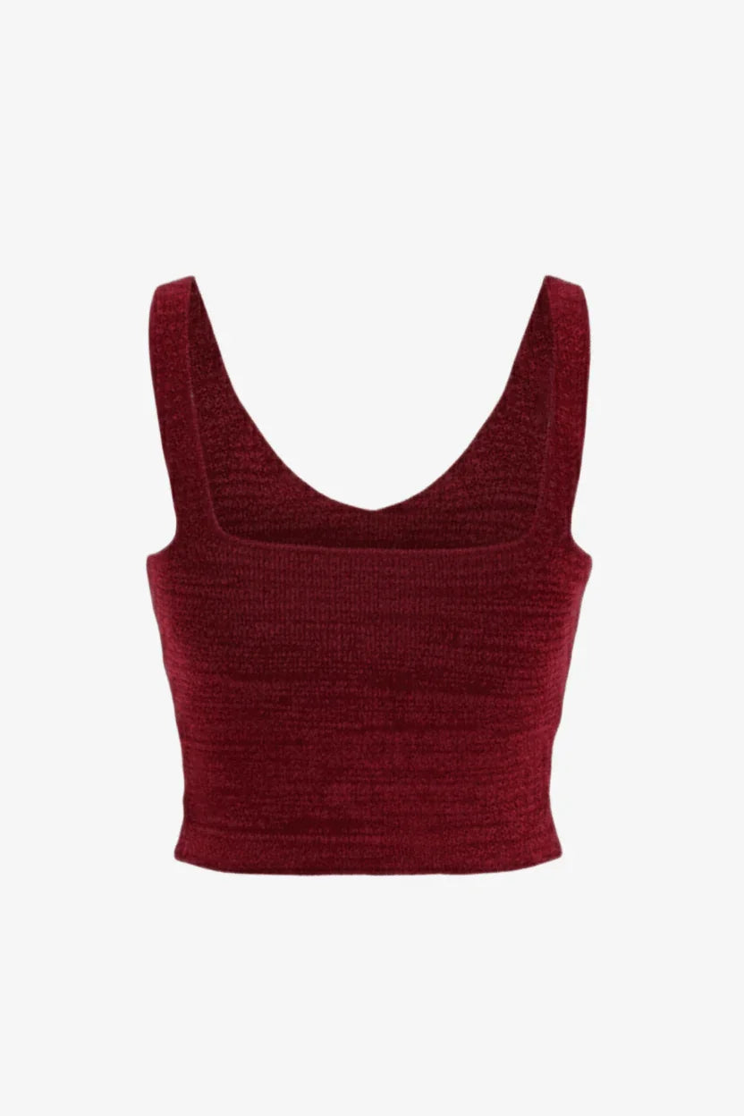 Sleeveless Cropped Pyjama Top - Carina - Babazzaro