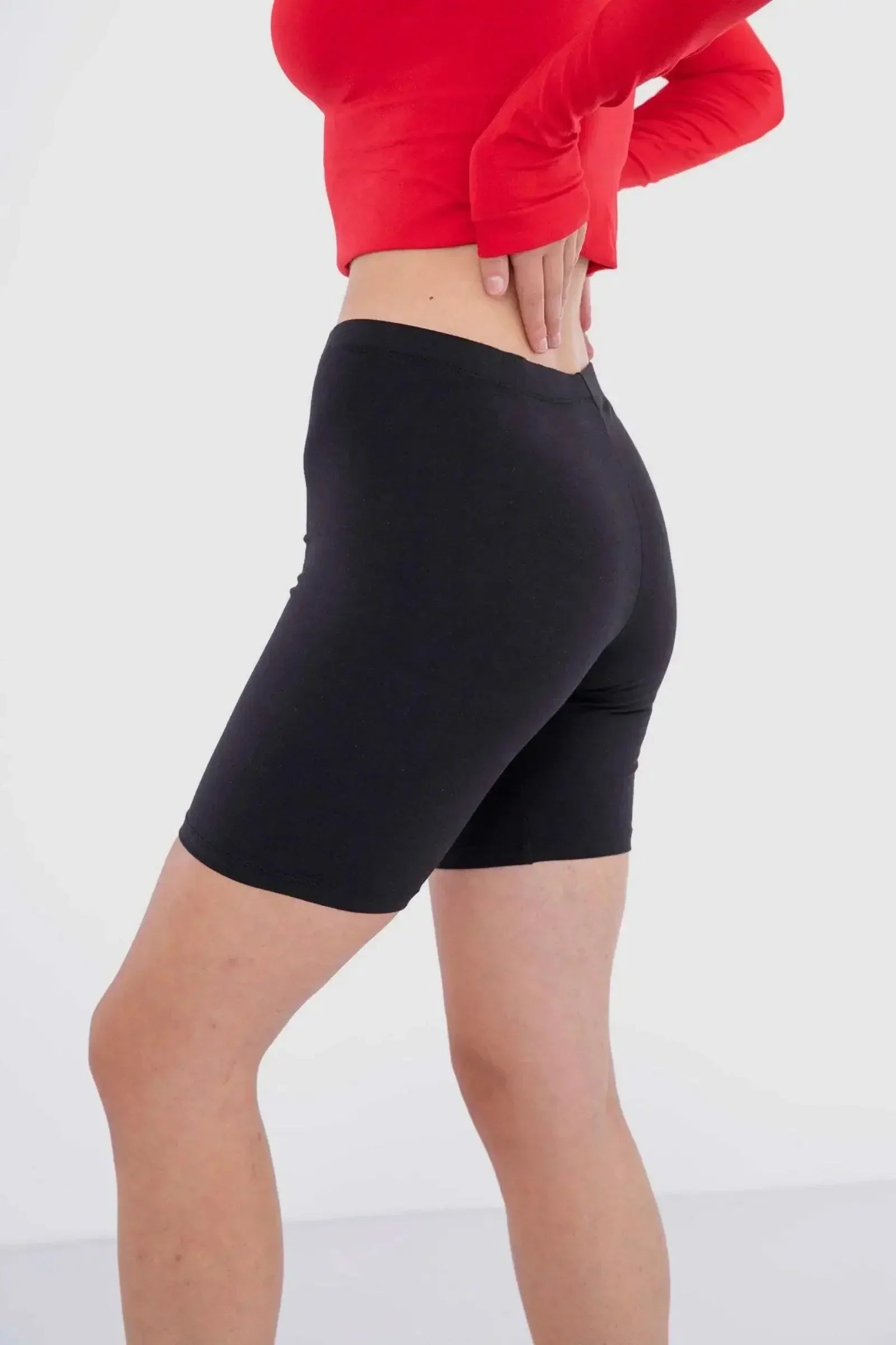 Carina - Slim Fit Cotton Leggings Short 5