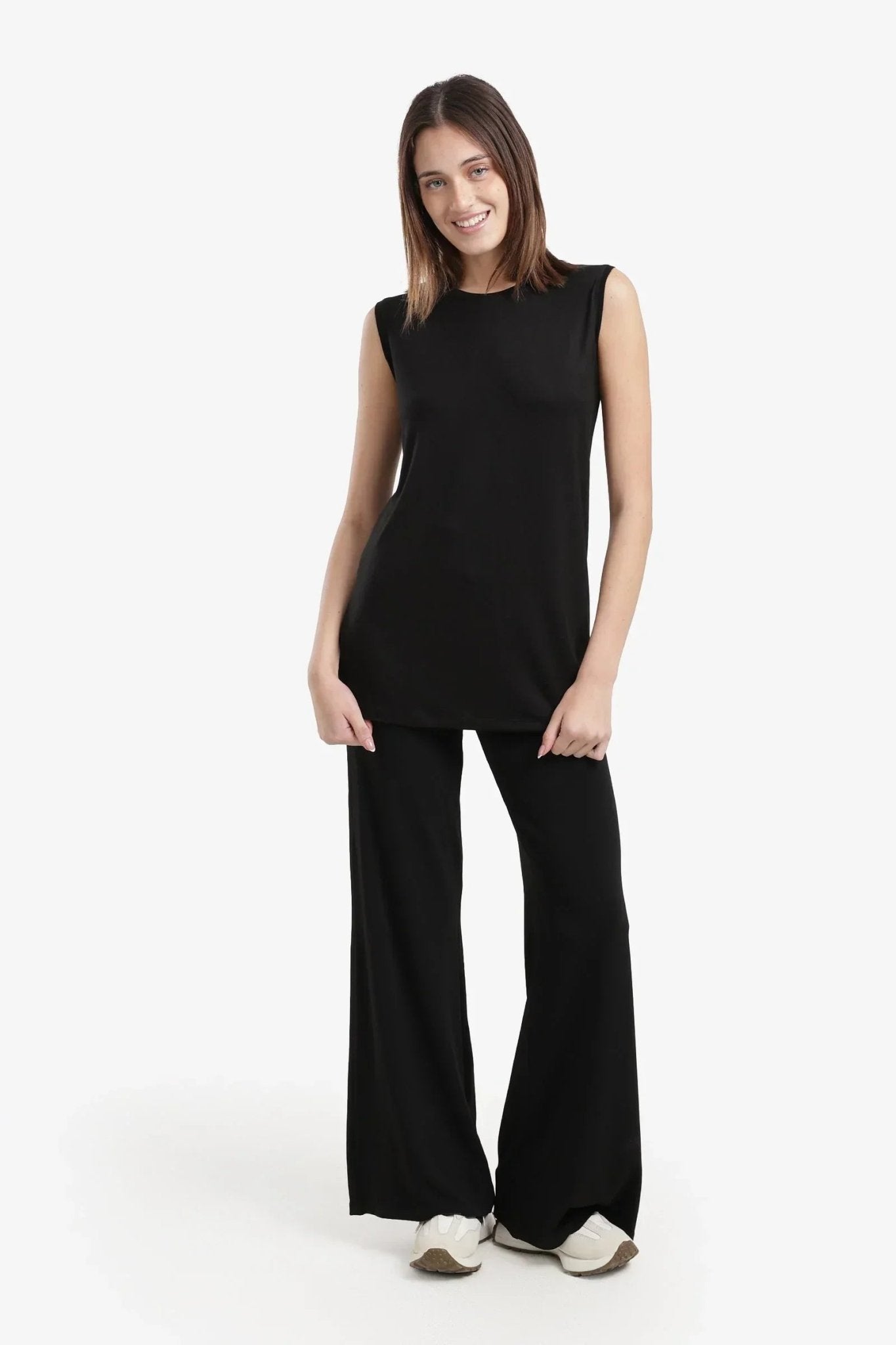 Slim Fit Sleeveless T-Shirt - Carina - Babazzaro