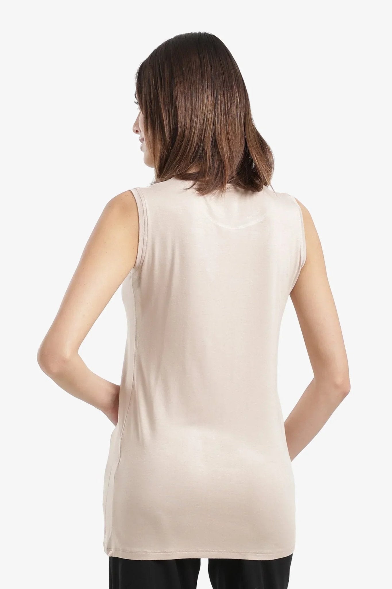 Slim Fit Sleeveless T-Shirt - Carina - Babazzaro