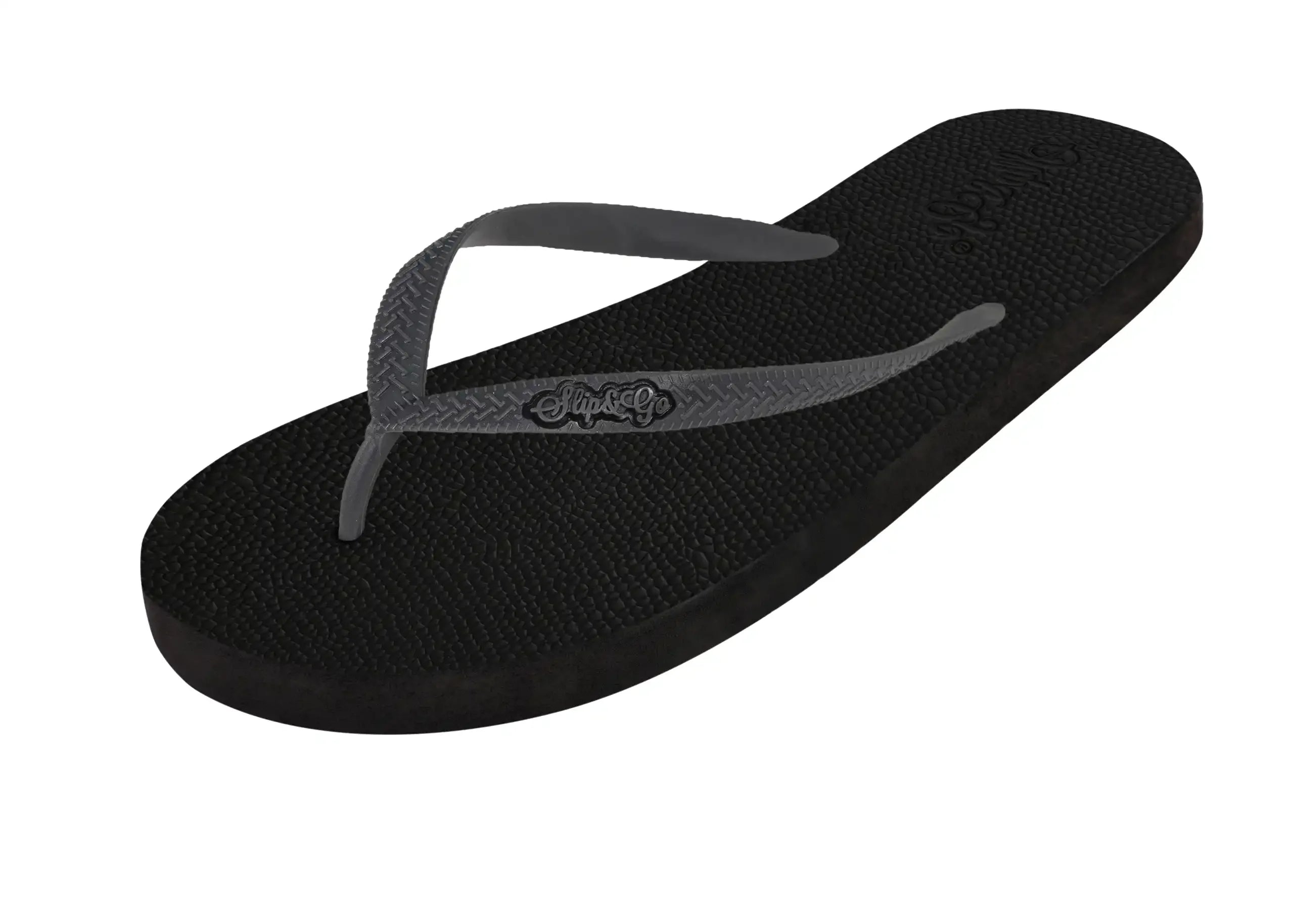 Slip&Go - Midnight Black Premium Kids Comfort Slipper 25