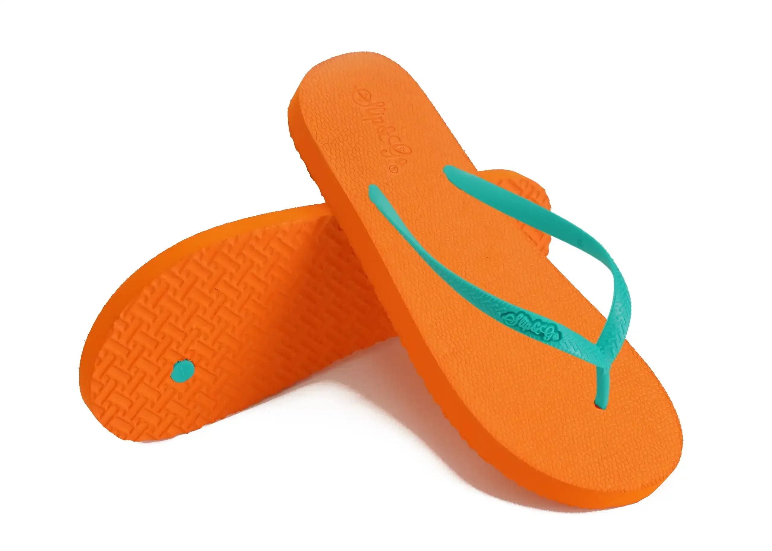 Electric Orange Premium Men’s Comfort Slipper - Slip&Go 60