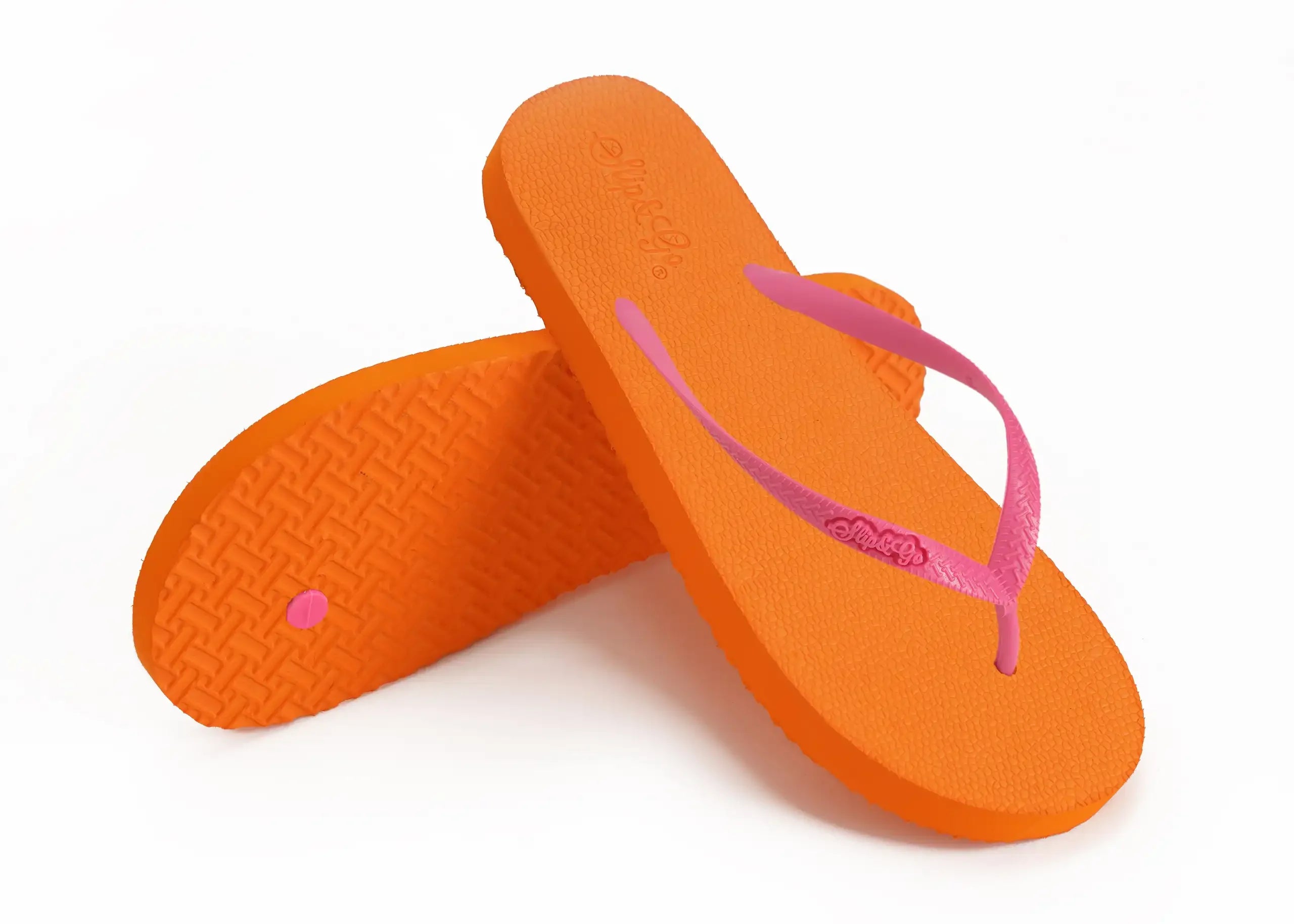 Slip&Go - Electric Orange Premium Women's Comfort Slipper 103