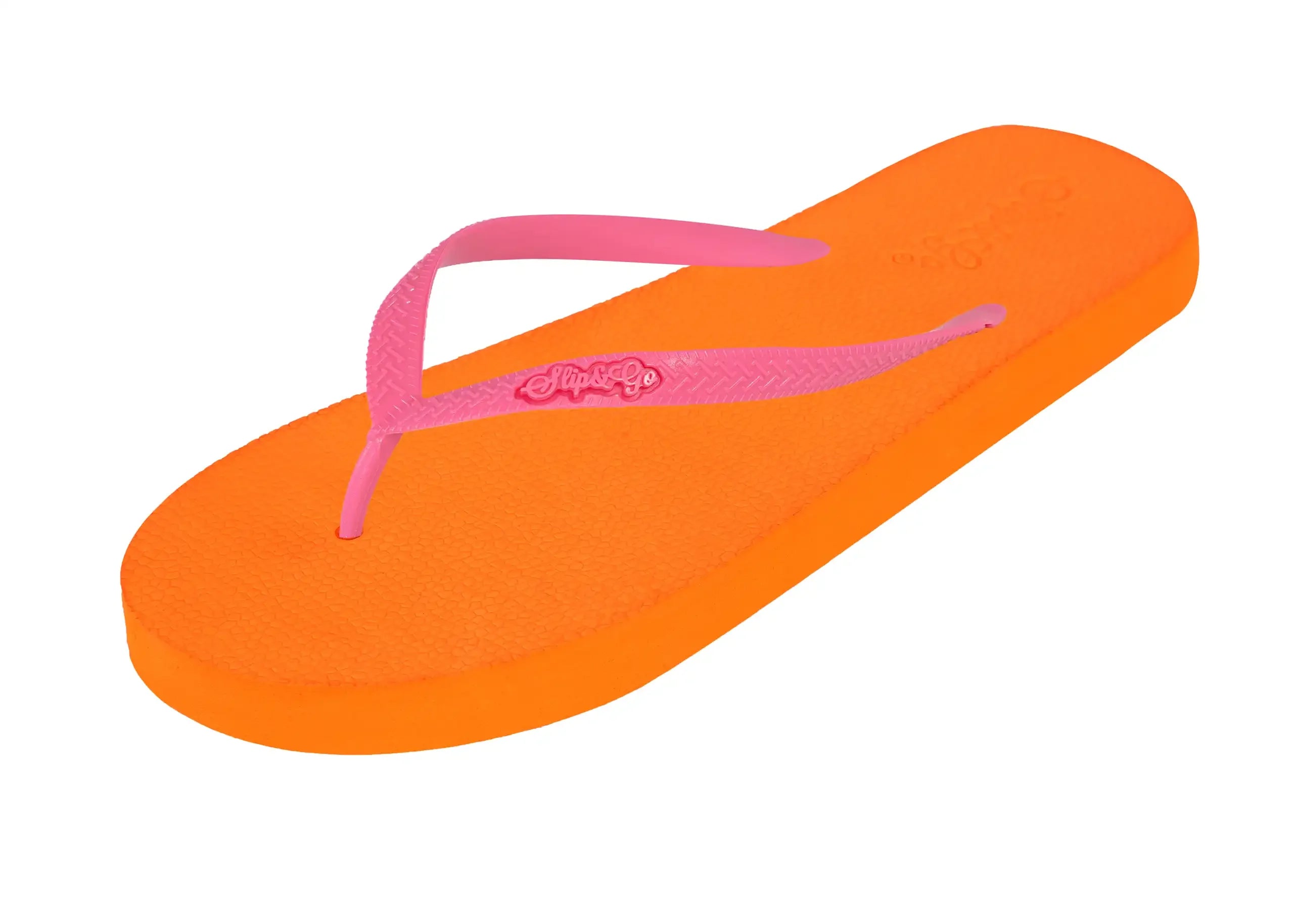 Slip&Go - Electric Orange Premium Women's Comfort Slipper 102