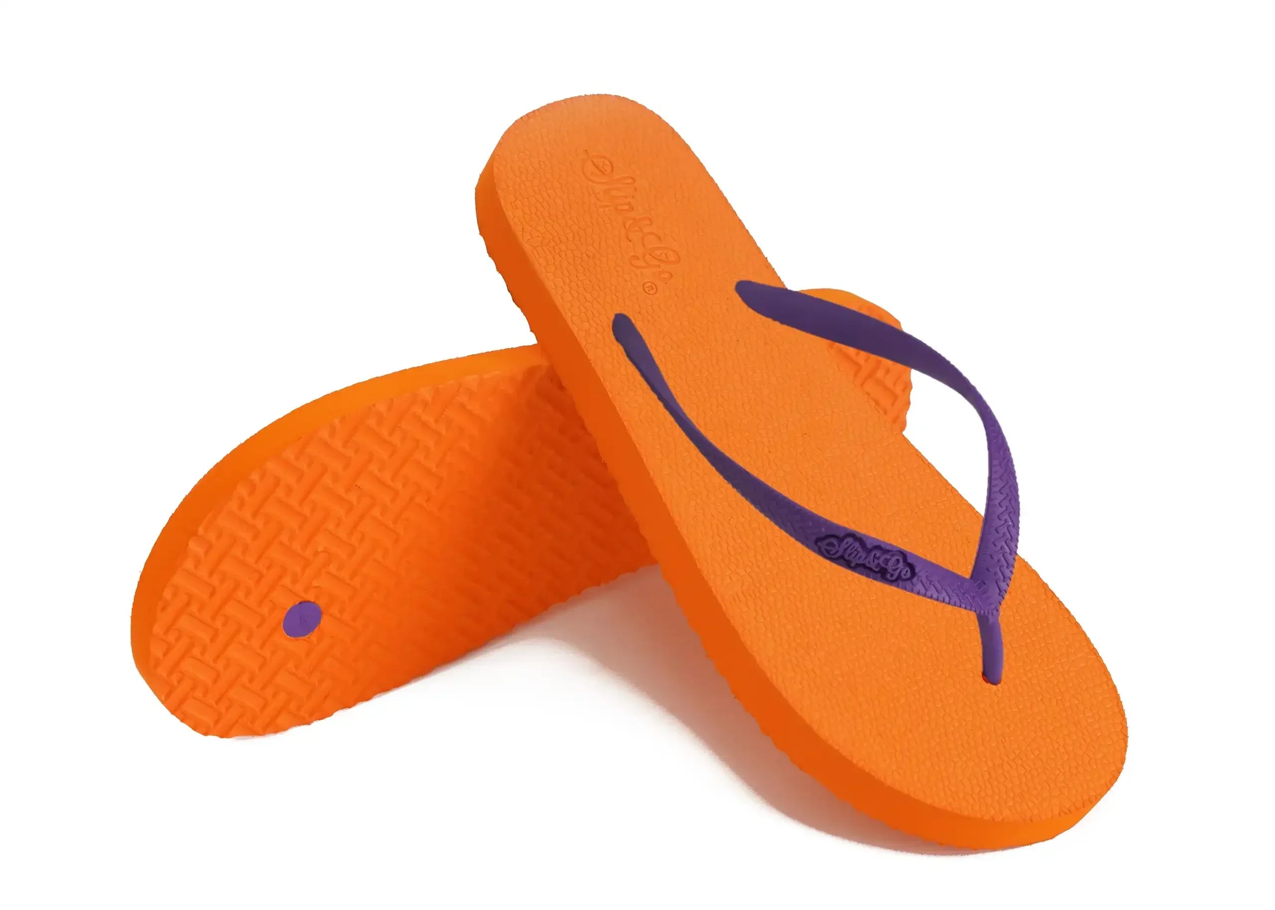 Electric Orange Premium Women's Comfort Slipper - Slip&Go 79