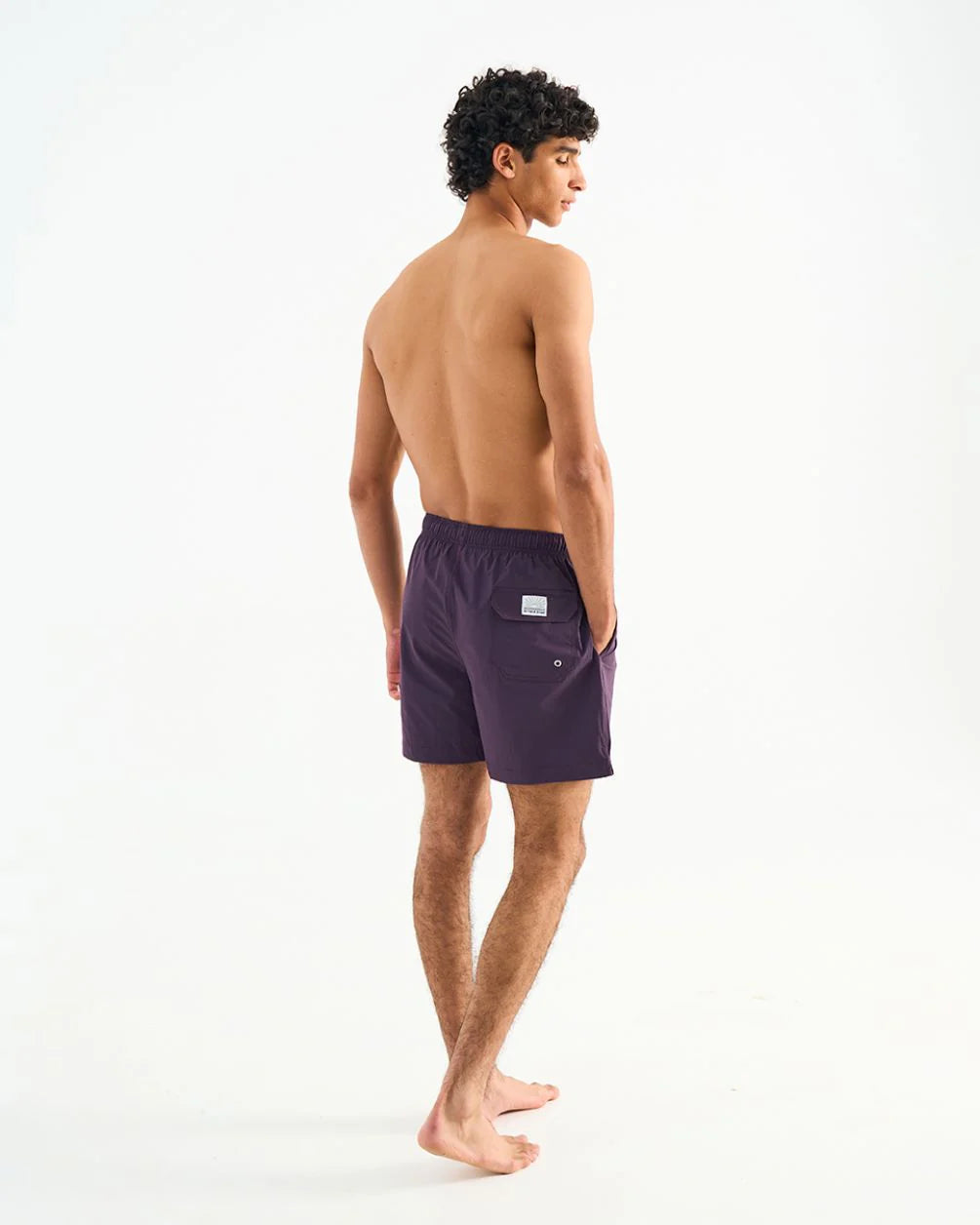 In your shoe - Solid Purple Swim Shorts 4