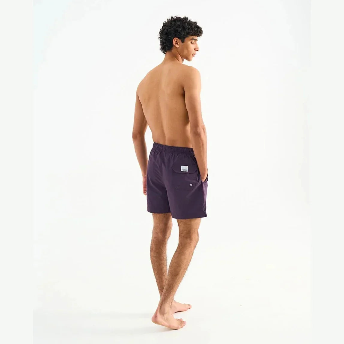 Solid Purple Swim Shorts - In your shoe - Babazzaro