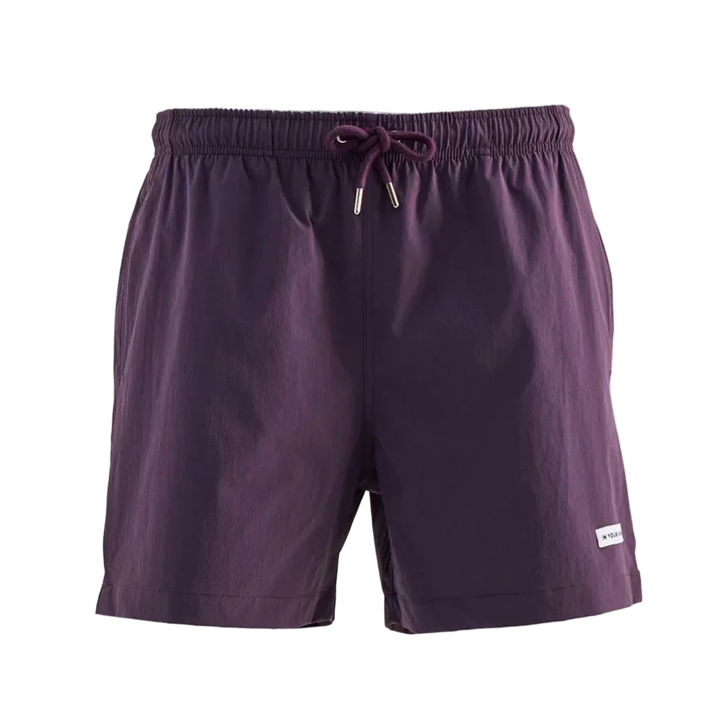 In your shoe - Solid Purple Swim Shorts 1