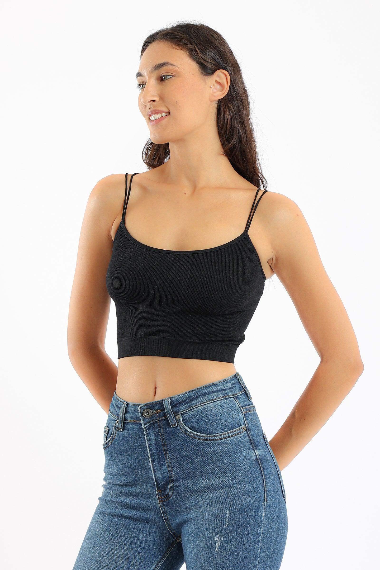Carina - Spaghetti Straps Cropped Top 3