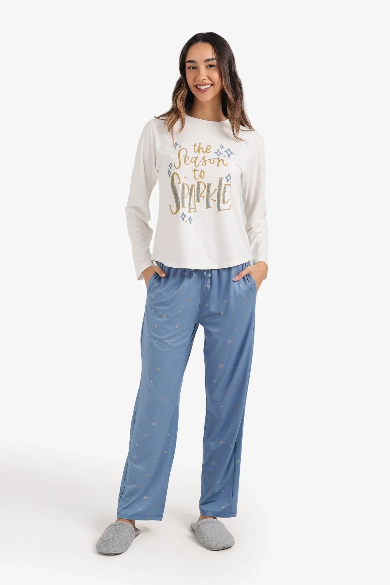 Sparkly Print Pyjama Set - Carina - Babazzaro